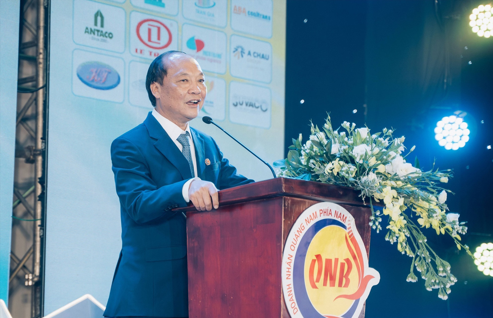 Ông Đỗ Xuân Diện giữ chức Chủ tịch Hội doanh nhân Quảng Nam phía Nam nhiệm kỳ 2023 - 2027. Ảnh: PHAN VINH
