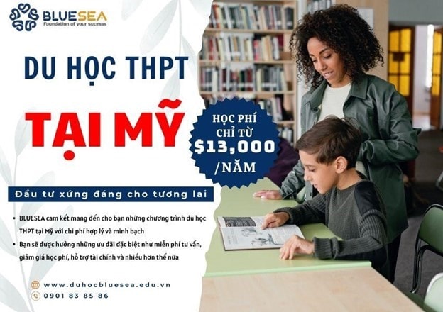 Cùng Bluesea - Tìm hiểu chi phí du học cấp 3 tại Mỹ .