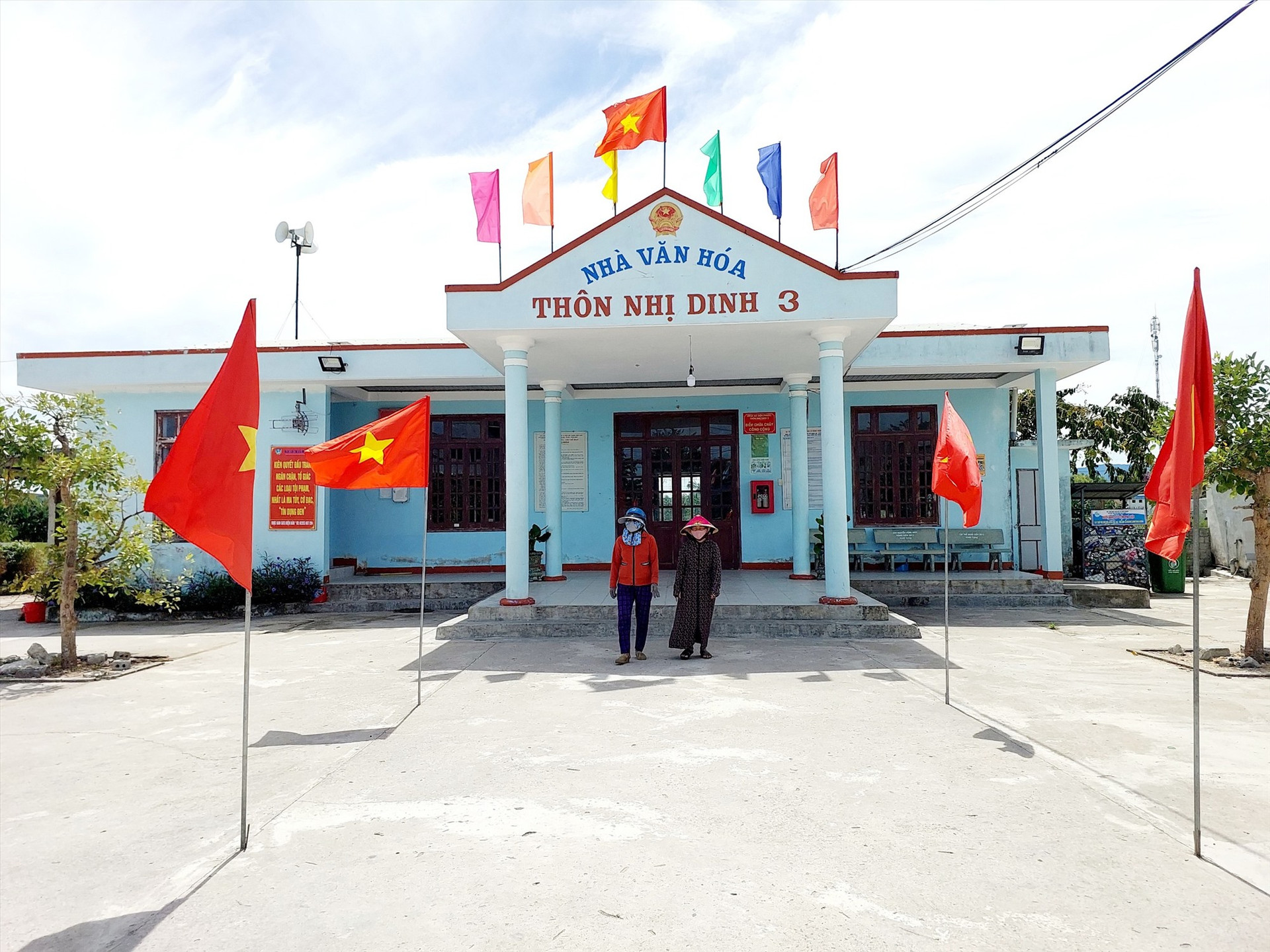Nhà văn hóa thôn Nhị Dinh 3 xã Điện Phước.