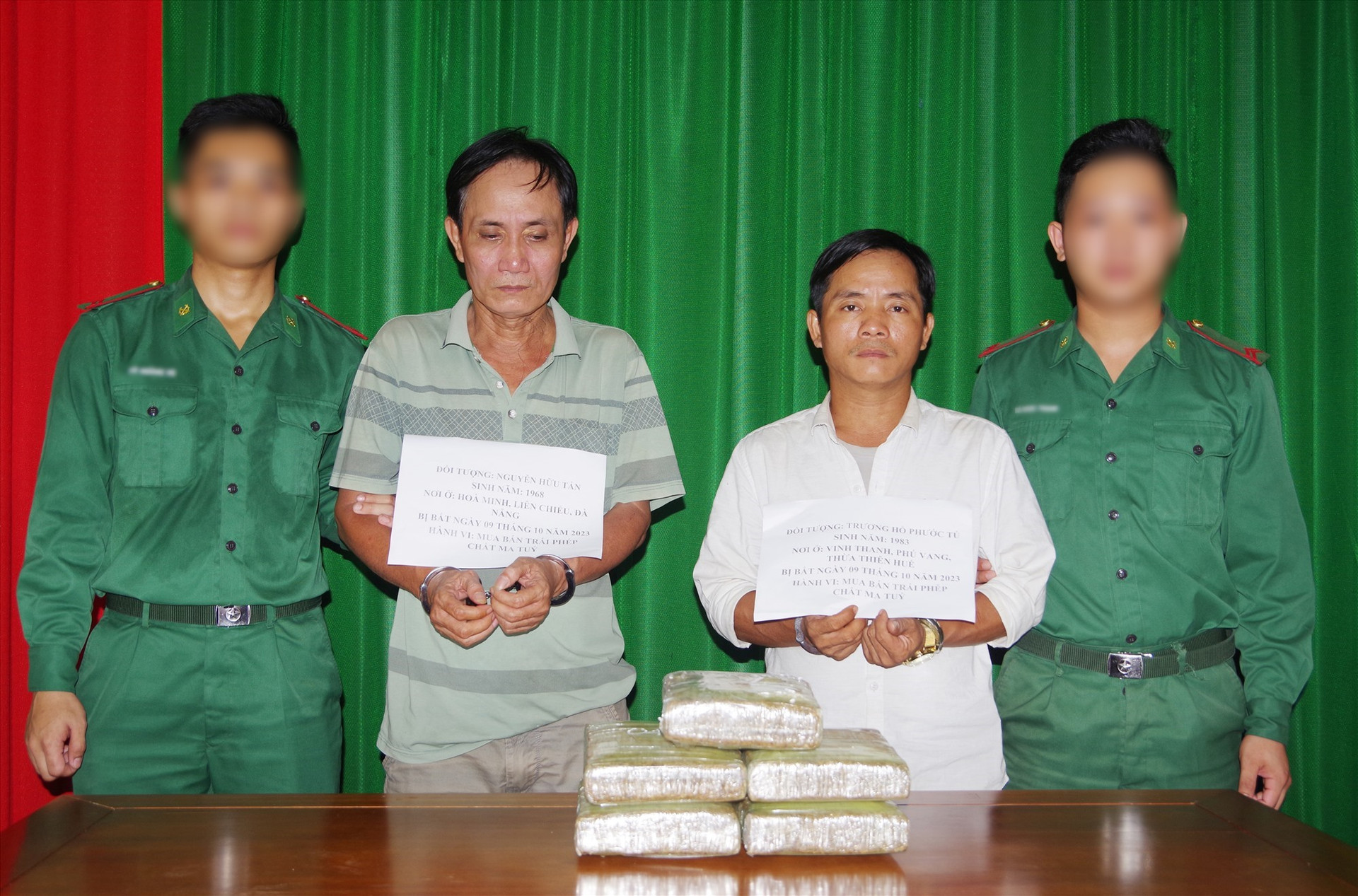 Bộ đội biên phòng tỉnh bắt giữ đối tượng buôn bán trái phép ma túy.Ảnh: H.A