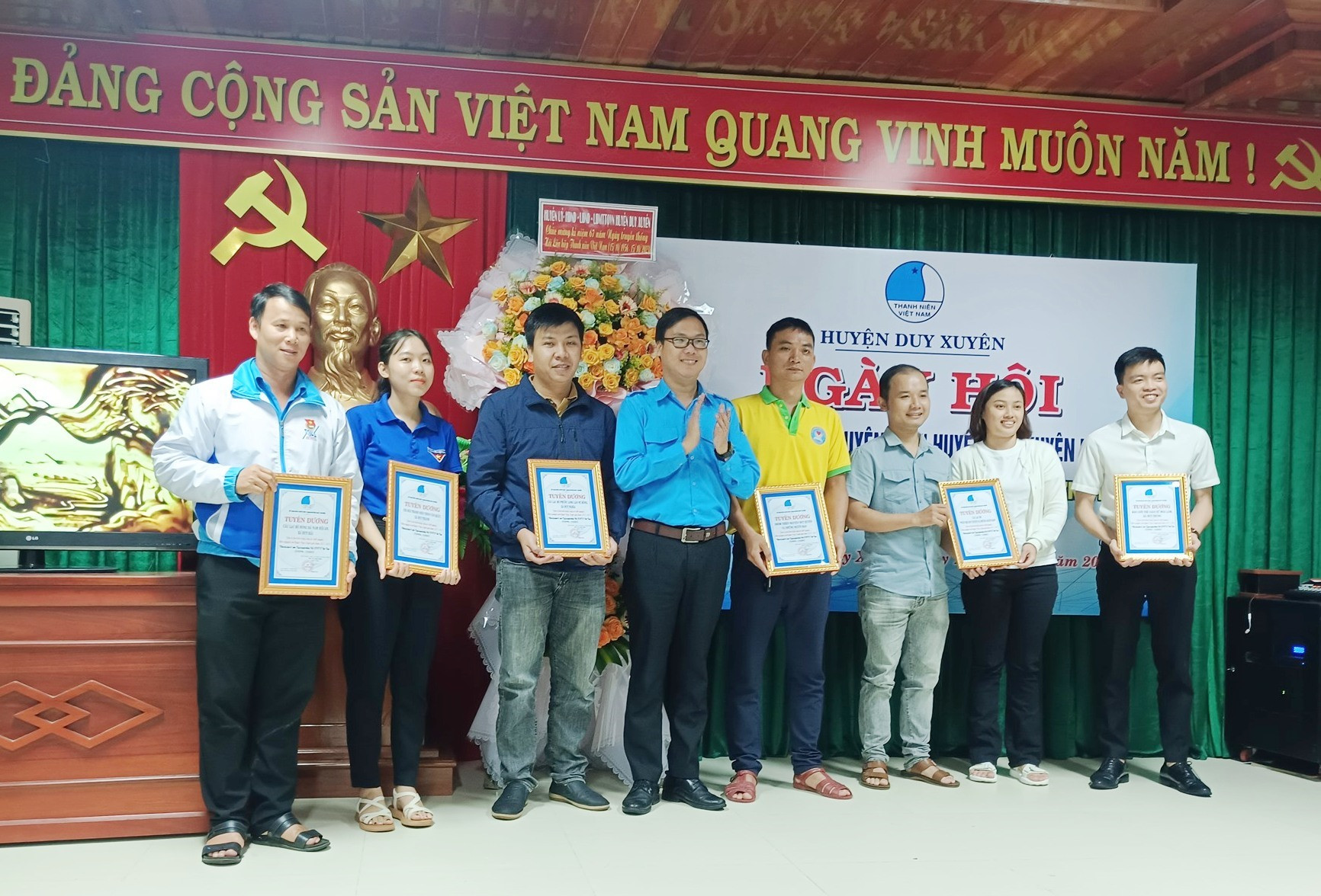 Hội LHTN huyện Duy Xuyên tuyên dương các CLB, đội nhóm thiện nguyện tiêu biểu năm 2023