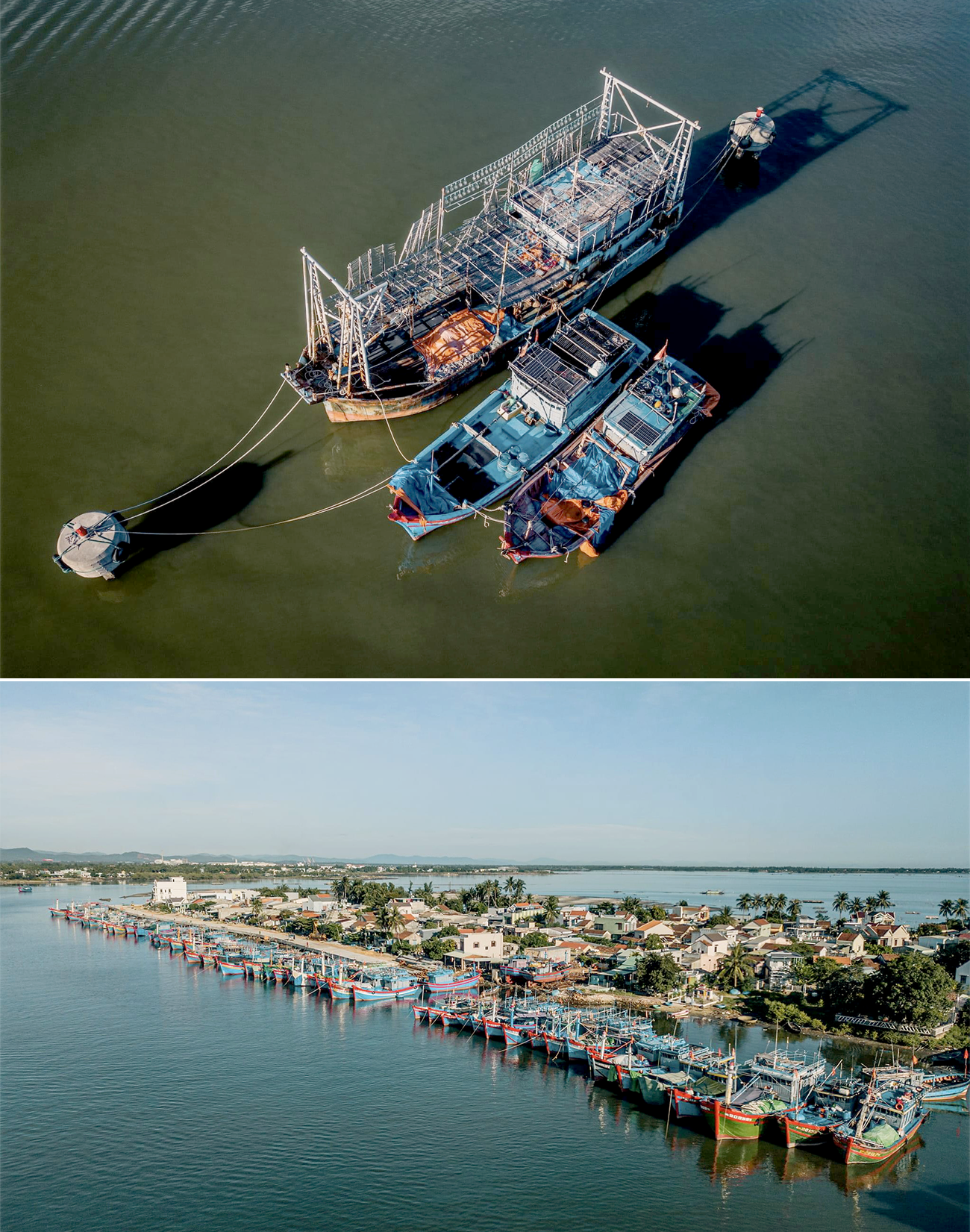 Gần đây, Quảng Nam quan tâm đầu tư cơ sở hạ tầng nghề cá, nhất là các cảng cá, nơi neo đậu tàu thuyền. Ảnh: H.P