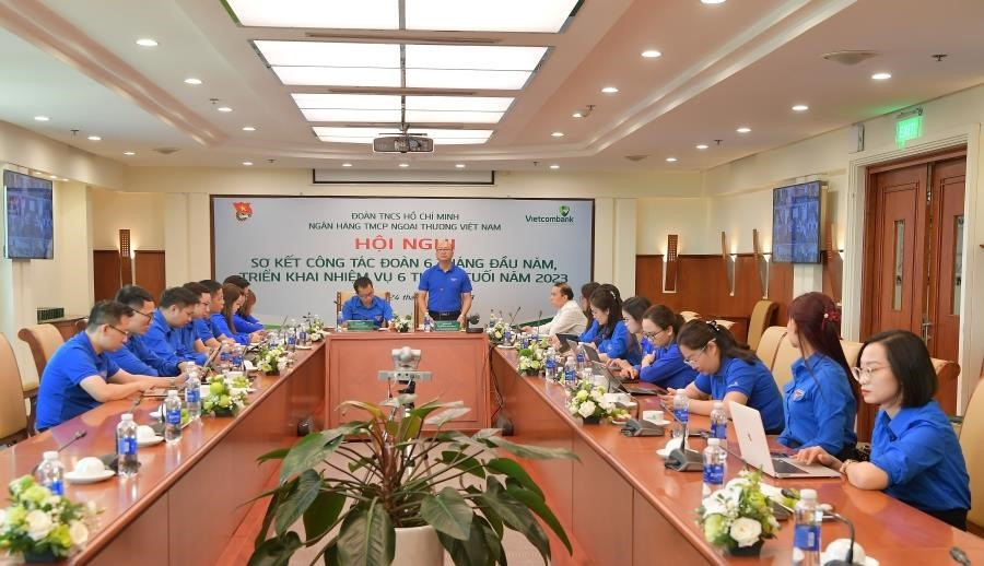 Đoàn Thanh niên Vietcombank đã tổ chức Hội nghị sơ kết công tác Đoàn 6 tháng đầu năm, triển khai nhiệm vụ 6 tháng cuối năm 2023
