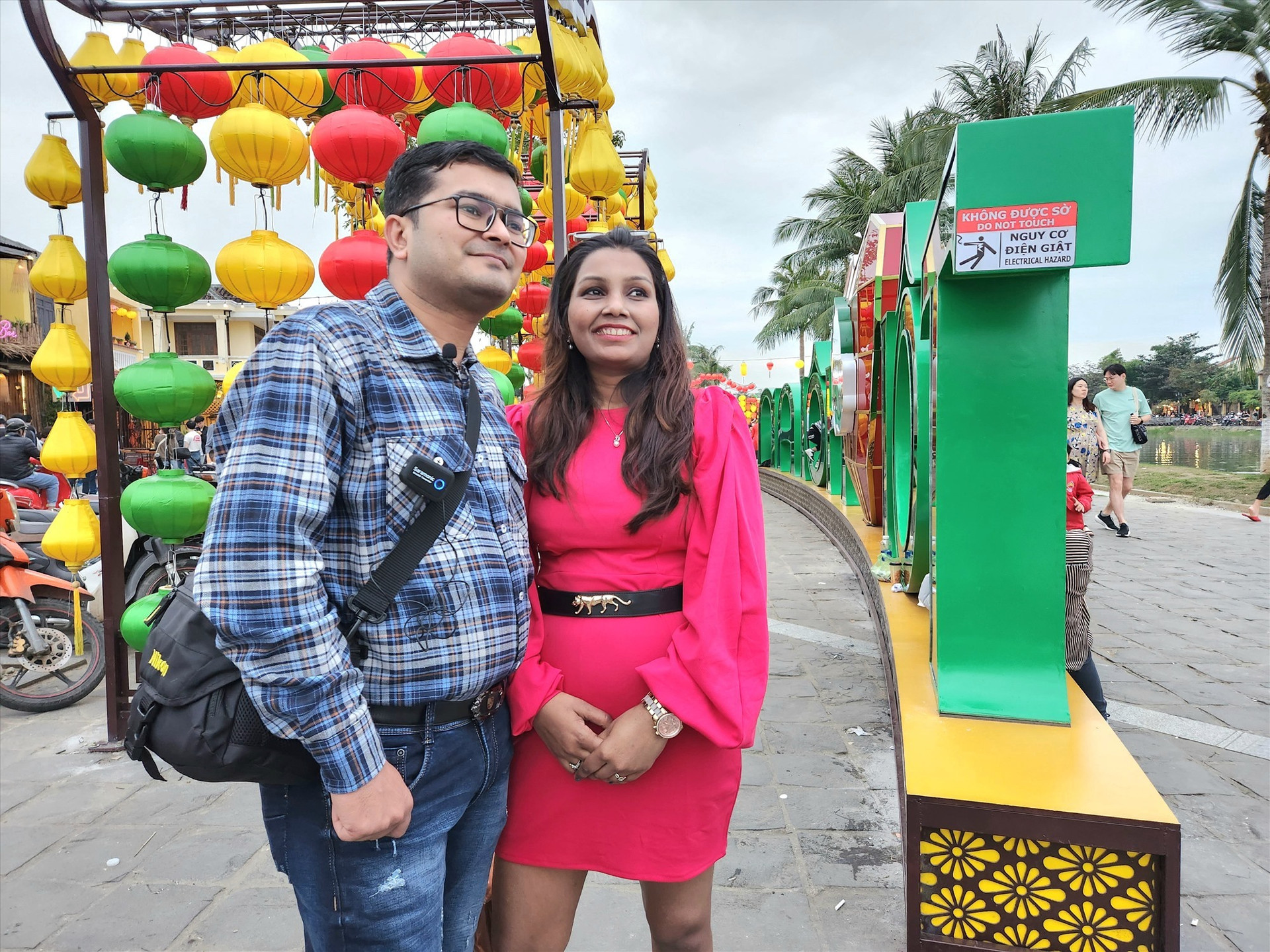 Indian tourists to Hoi An city, Quang Nam province