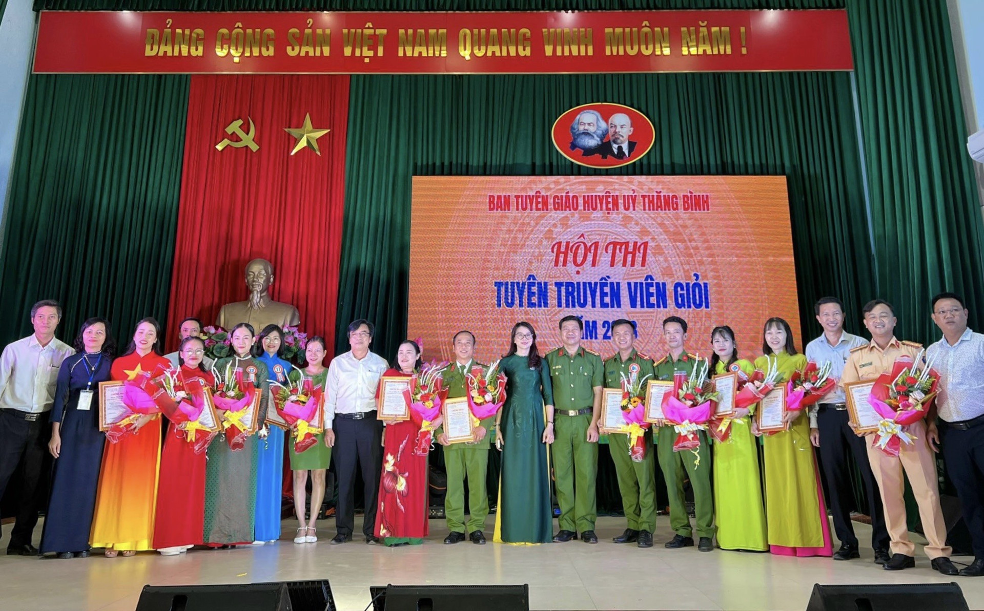 Hội thi góp phần nâng cao công tác tuyên truyền miệng trên địa bàn huyện Thăng Bình trong thời gian đến. Ảnh: V.T