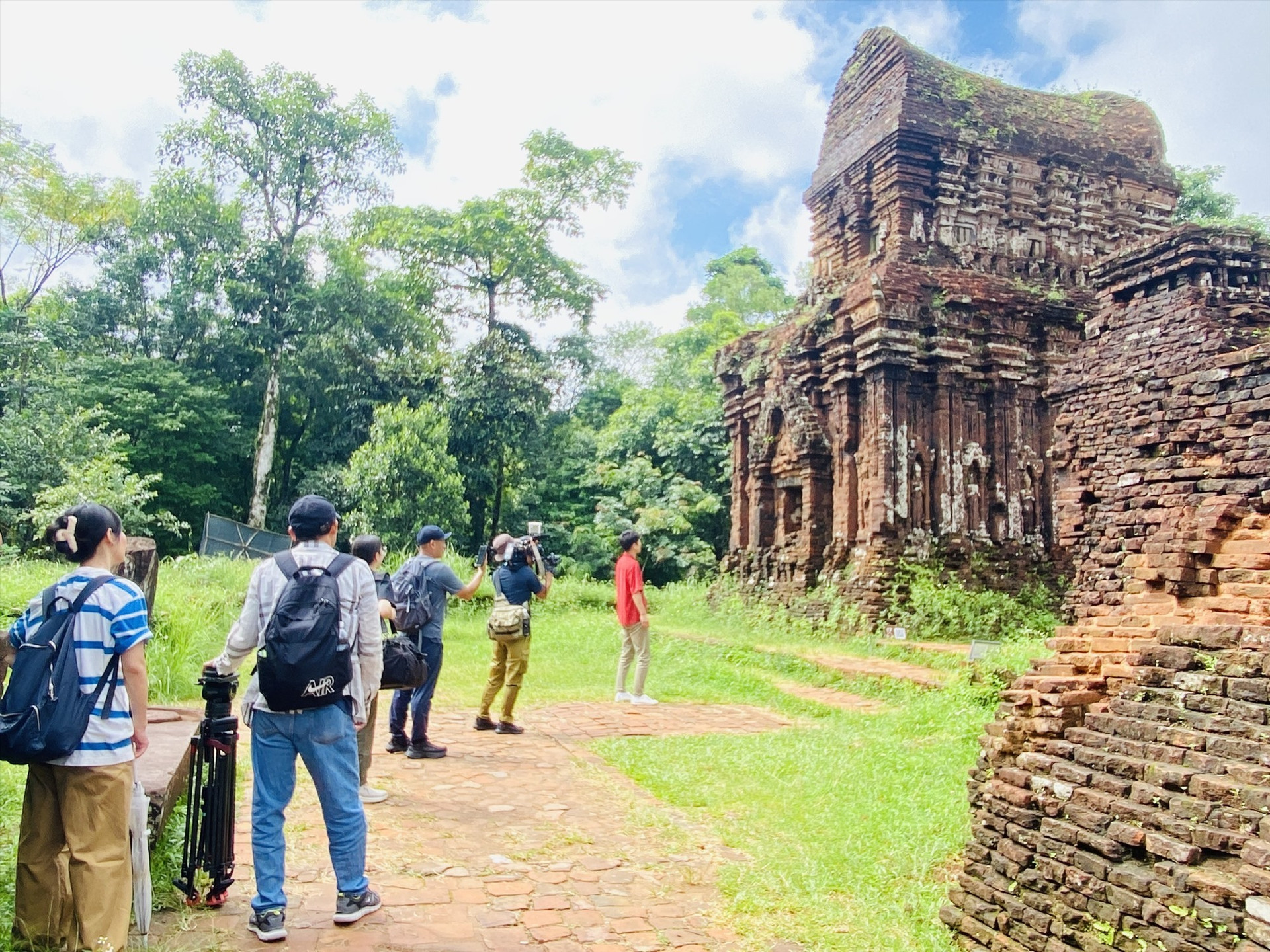 The Japanese film crew worked at My Son Sanctuary.