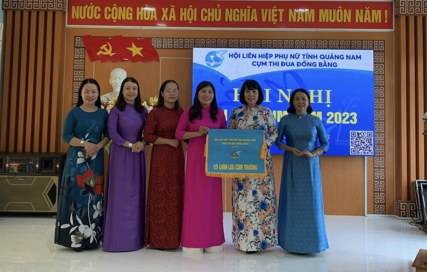 Hội LHPN huyện Phú Ninh làm Cụm trưởng khối đồng bằng năm 2024. Ảnh: K.L