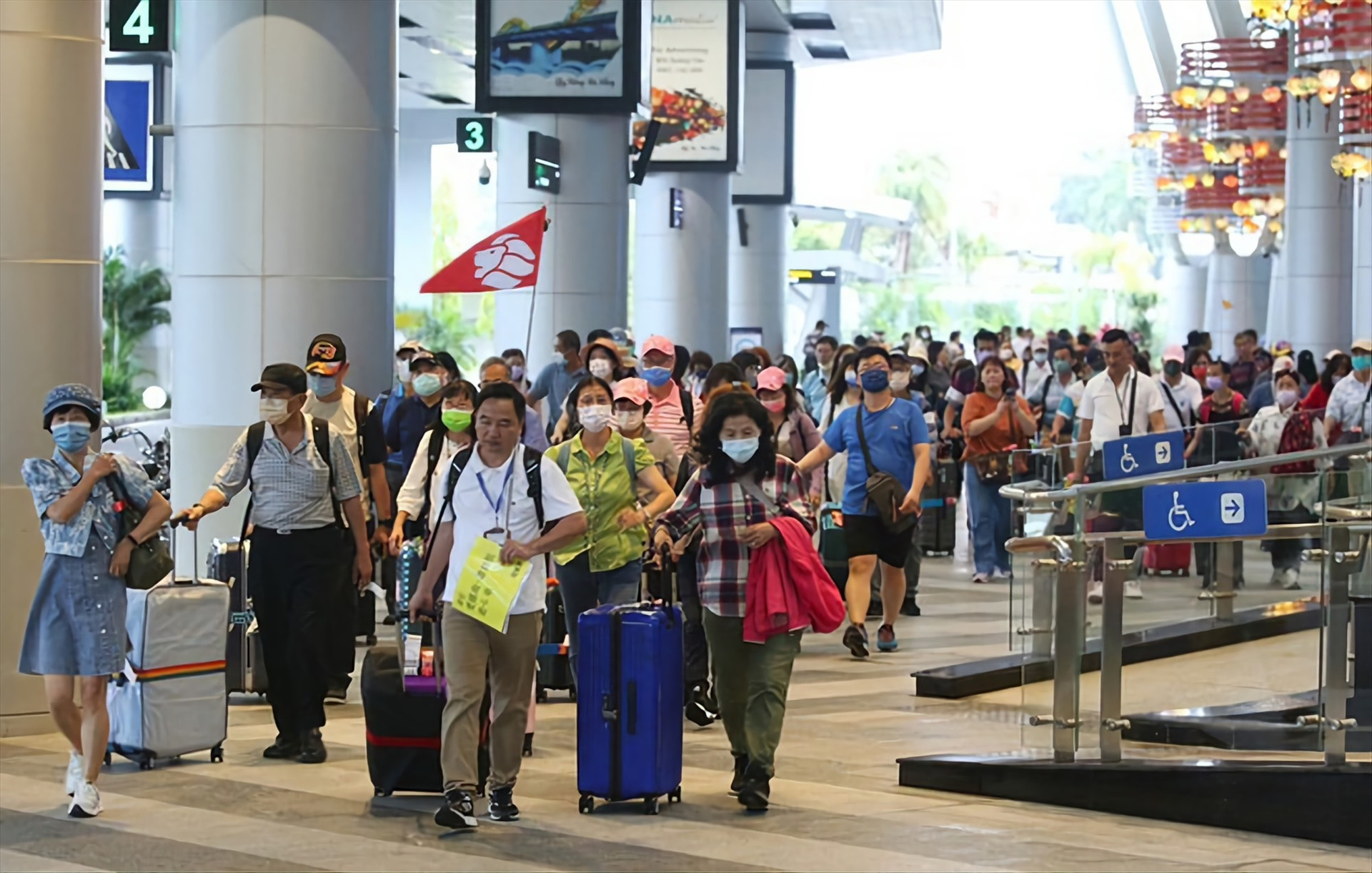 Sân bay quốc tế Đà Nẵng đón hơn 1,3 triệu lượt khách quốc tế trong 10 tháng năm 2023. Ảnh NTB