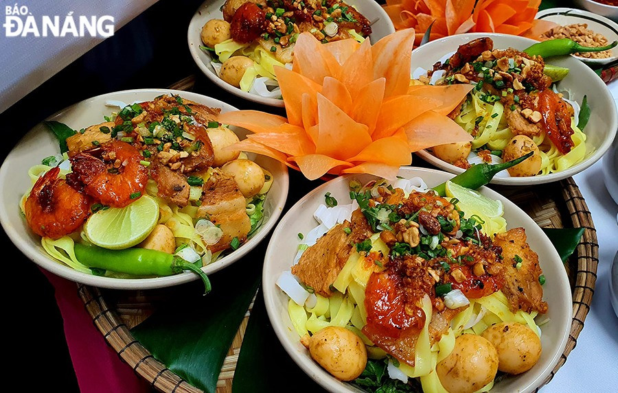 Quang Noodles Phu Chiem prepared at the training programme