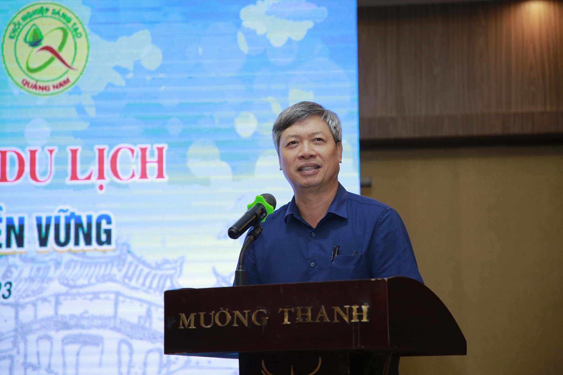 Phó Chủ tịch UBND tỉnh Hồ Quang Bửu phát biểu tại diễn đàn. Ảnh: Q.T