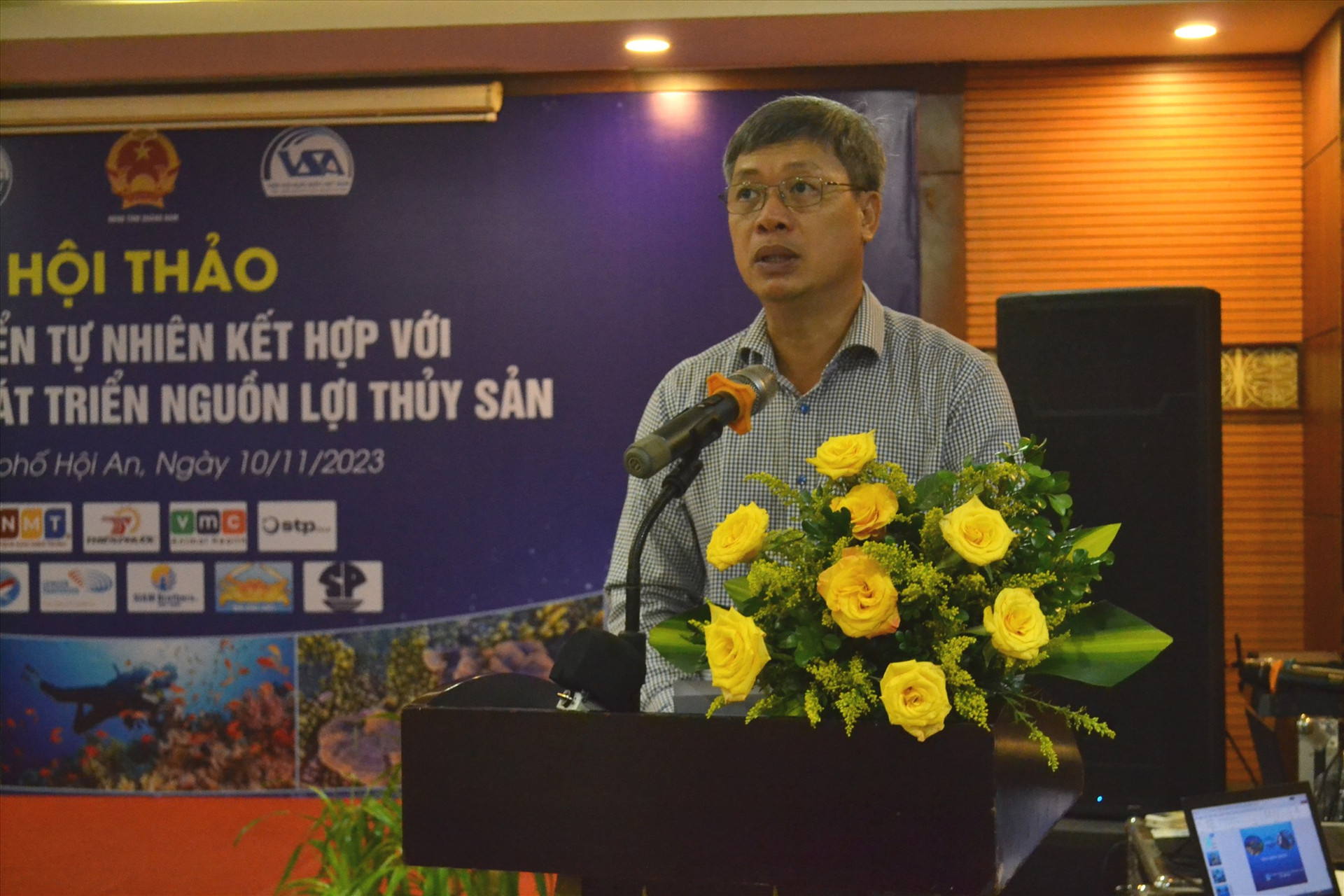 Phó Chủ tịch UBND tỉnh Hồ Quang Bửu phát biểu tại hội thảo. Ảnh: Q.VIỆT