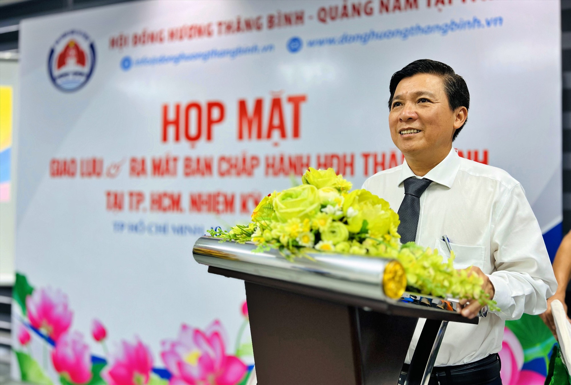 GS.TS Nguyễn Kim Lợi - Chủ tịch HĐH Thăng Bình tại TP.Hồ Chí Minh mong sự chung tay của mọi người để hội được phát triển. Ảnh: HĐH Thăng Bình cung cấp.