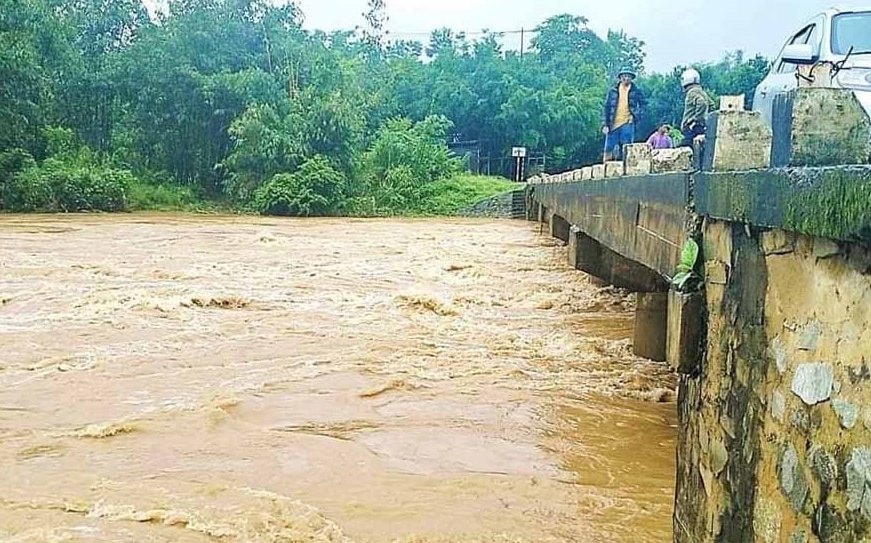 Mưa lớn trong những ngày tới, khả năng xuất hiện lũ trên các sông. Ảnh: A.B