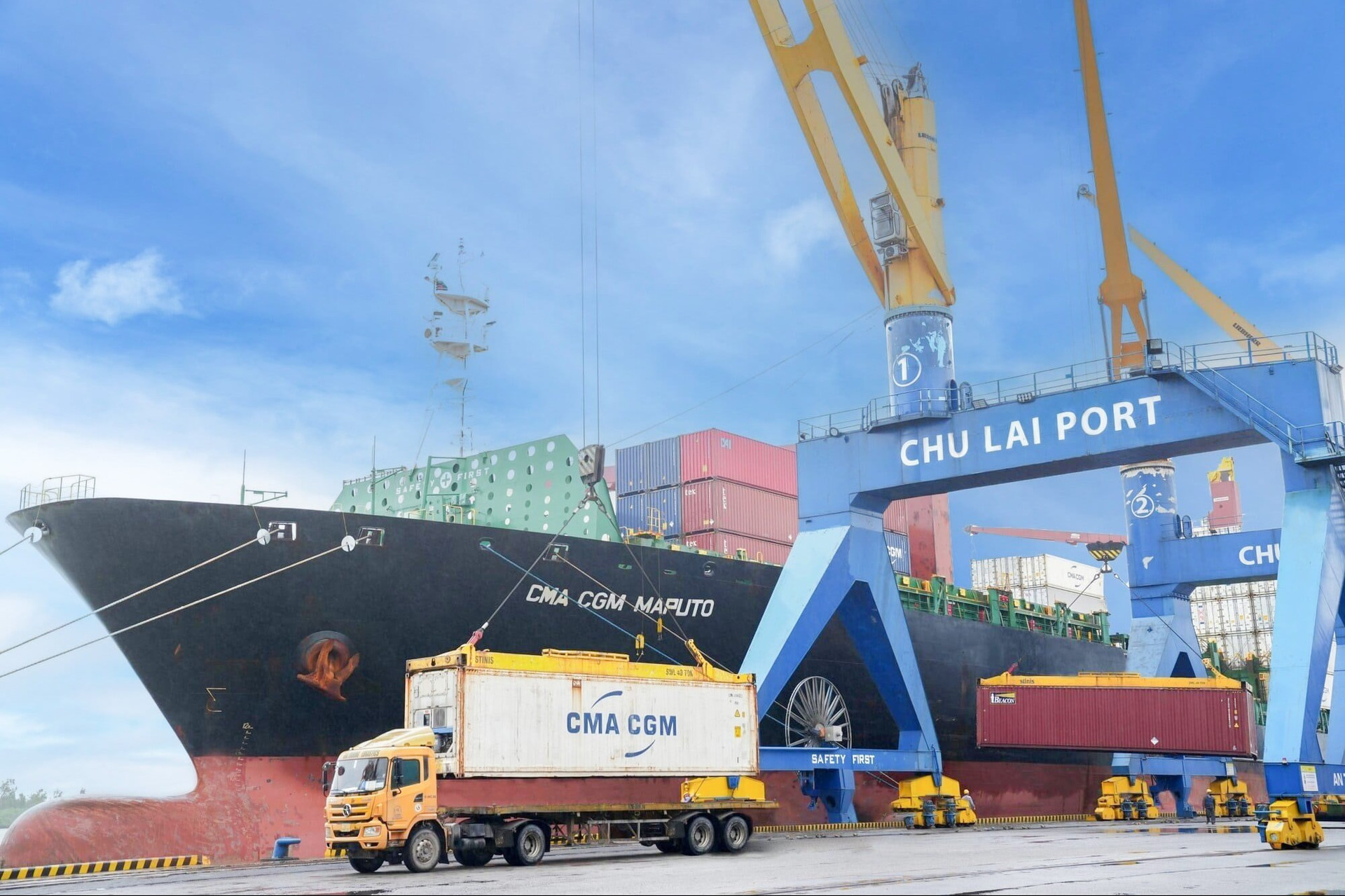 Cảng Chu Lai phục vụ xuất khẩu nông sản với chi phí tối ưu.