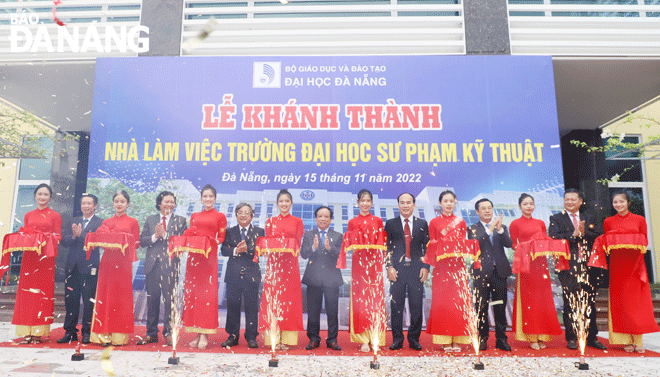 Trường Đại học Sư phạm Kỹ thuật (Đại học Đà Nẵng) cơ sở 2 tại phường Hòa Quý (quận Ngũ Hành Sơn) nằm trong dự án Làng Đại học Đà Nẵng.  Ảnh: NGỌC HÀ
