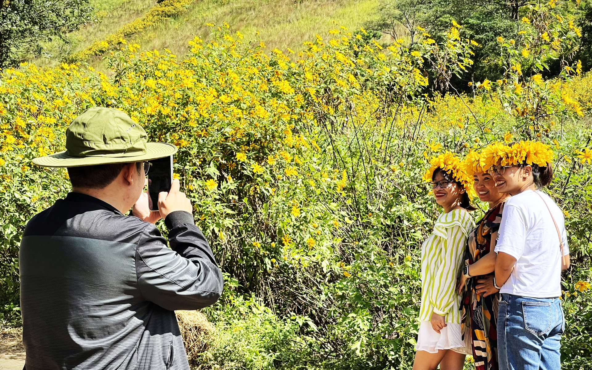 The Chu Dang Ya Wild Sunflower – Volcano Festival 2023 attracts a large number of tourists seeking travel and unique experiences.