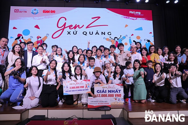 Lần đầu tiên tổ chức, cuộc thi “Gen Z xứ Quảng” đã thu hút sự tham gia của 25 trường THPT trên địa bàn thành phố, tạo môi trường học tập sôi nổi cho các em học sinh. Ảnh: H.L