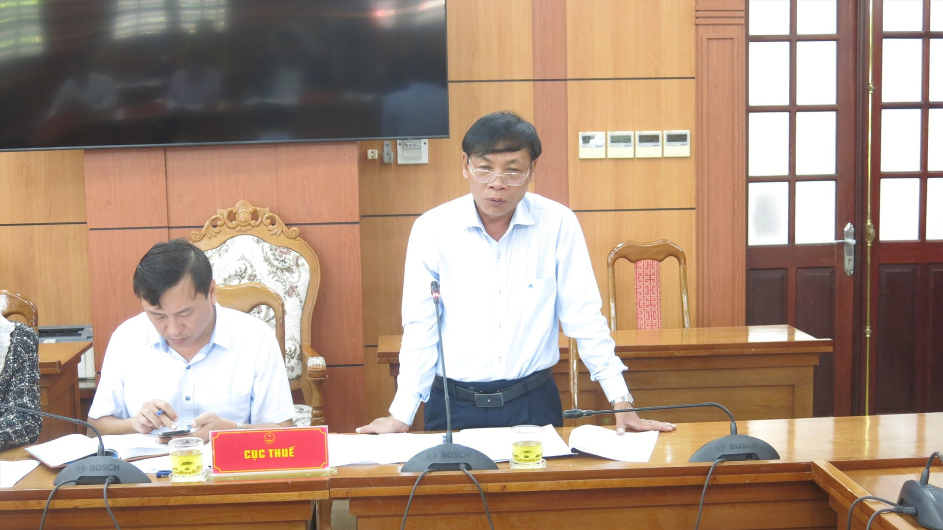 Cục trưởng Cục Thuế Nguyễn Văn Tiếp cam kết thu ngân sách nội địa năm 2023 và kể cả năm 2024 cũng sẽ đạt 100% dự toán đề ra