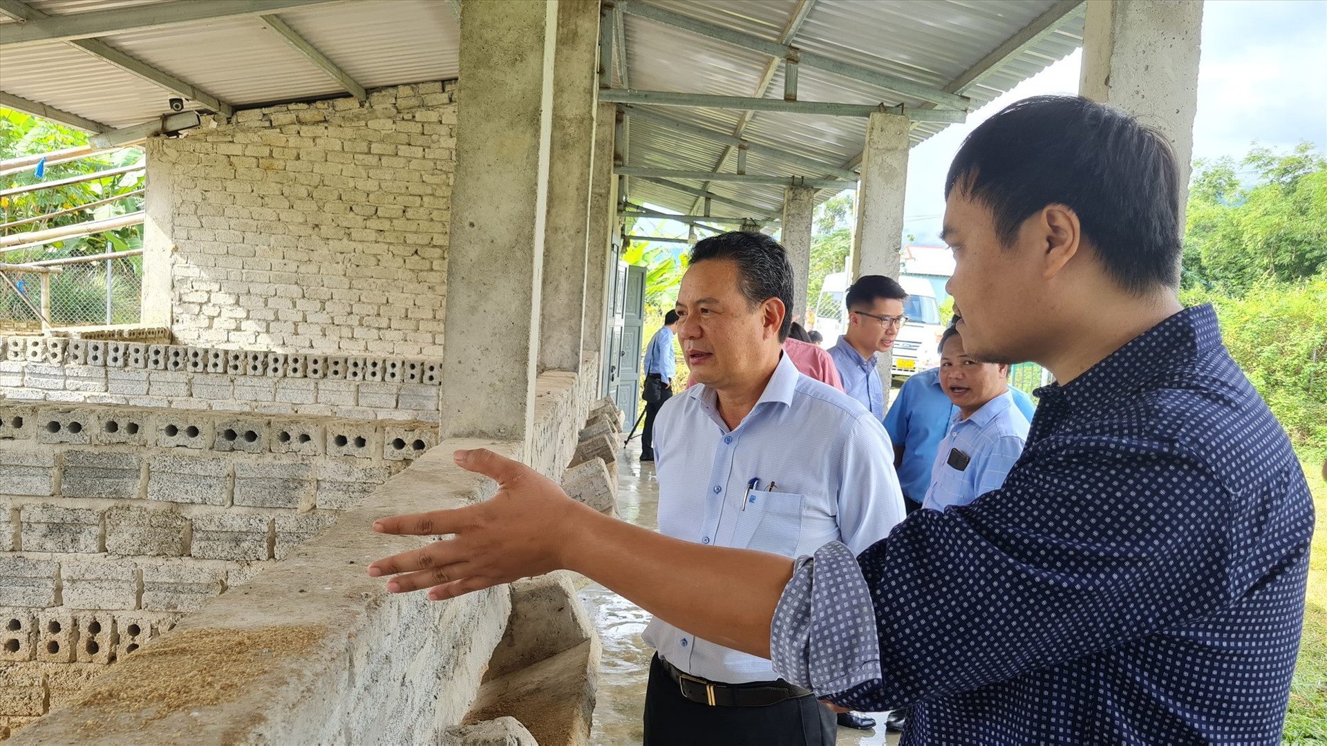 Thứ trưởng Bộ LĐ-TB&XH Lê Văn Thanh kiểm tra tại Quảng Nam vào đầu tháng 12/2023. Ảnh: D.L