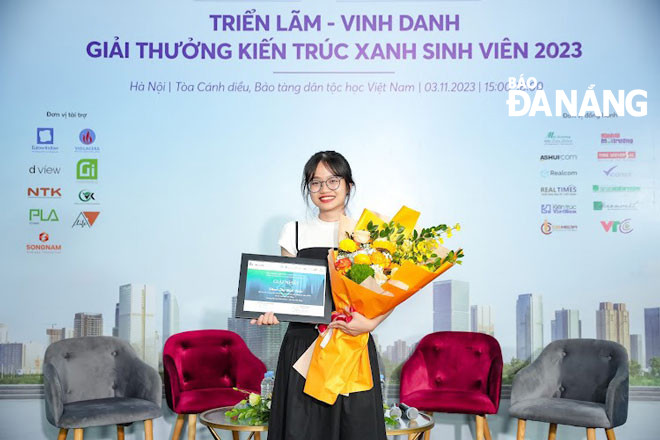 Đồ án “Trung tâm xử lý rác thải và tái chế, sáng tạo sản phẩm từ rác của sinh viên Phan Thị Bích Thảo đoạt giải Nhất. Ảnh: H.V