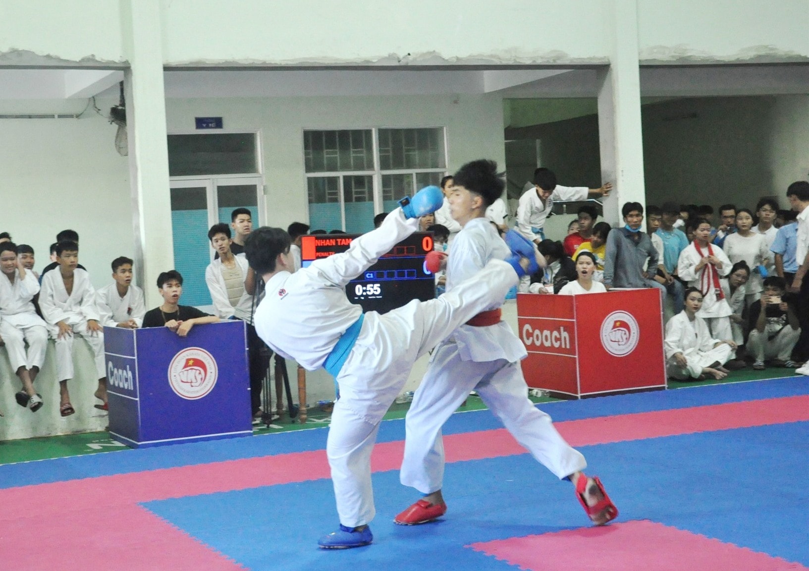 Giải câu lạc bộ tỉnh do Liên đoàn Karate tỉnh Quảng Nam tổ chức. Ảnh: T.V