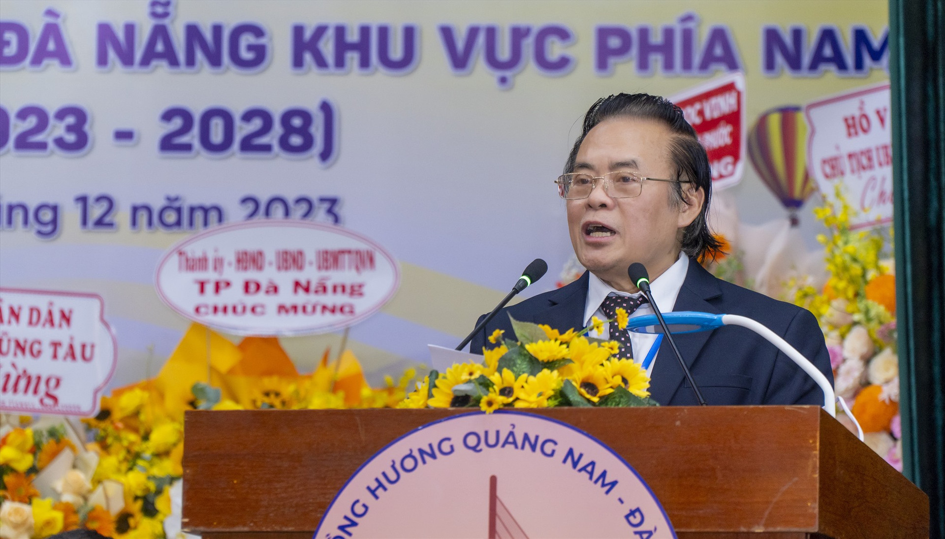 Ông Nguyễn Văn Đẩu - Chủ tịch Hội đồng hương Quảng Nam - Đà Nẵng khu vực phía Nam nhiệm kỳ II (2023 - 2028). Ảnh: P.V
