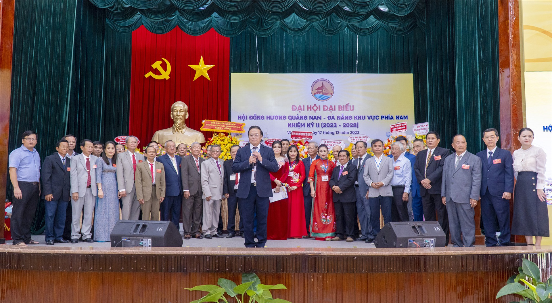 Ra mắt Ban chấp hành Hội đồng hương Quảng Nam - Đà Nẵng khu vực phía Nam nhiệm kỳ II (2023 - 2028). Ảnh: P.V