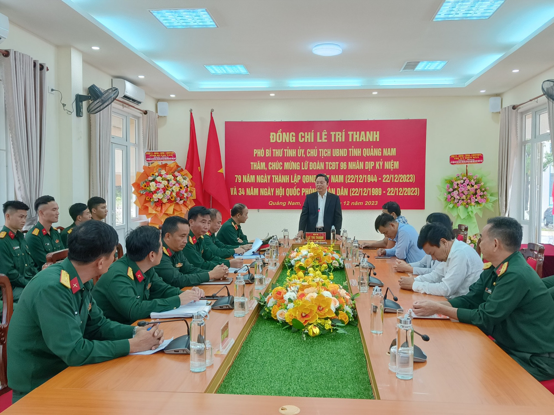 Chủ tịch UBND tỉnh Lê Trí Thanh thăm Lữ đoàn Tác chiến điện tử 96 chiều nay 20/12.