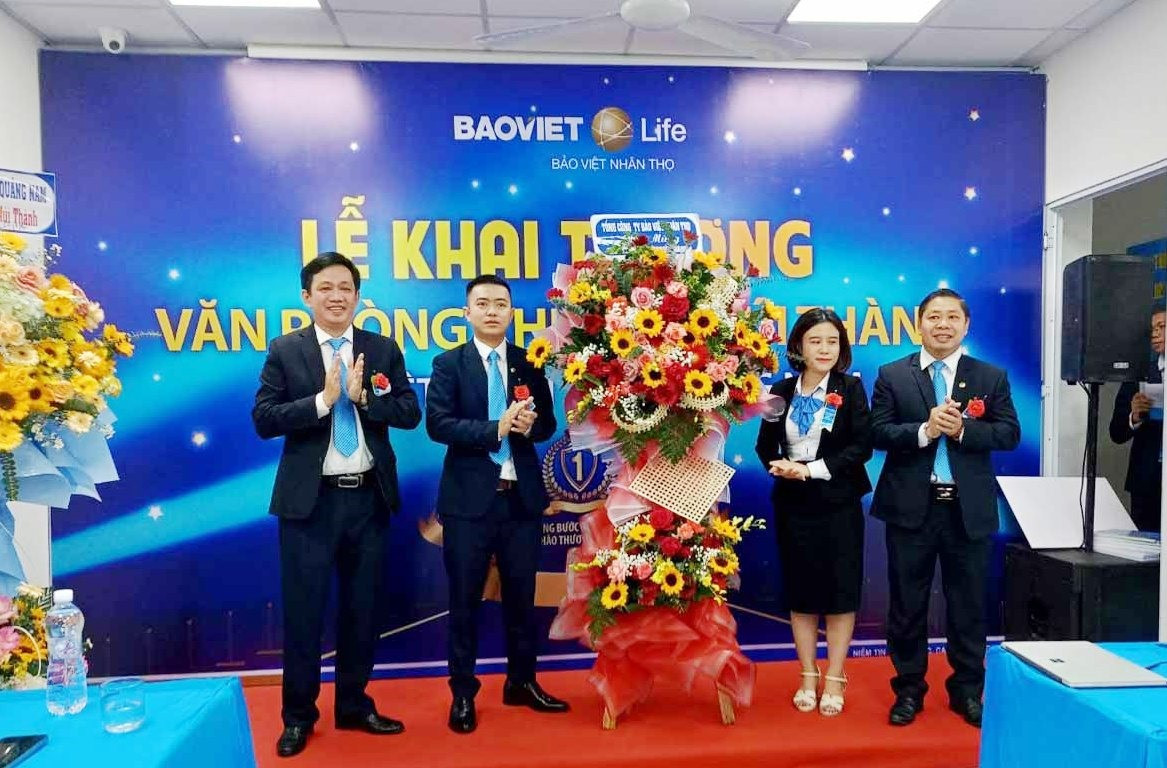 Công ty Bảo Việt nhân thọ Quảng Nam khai trương Văn phòng khu vực Núi Thành
