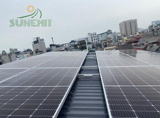 Hệ thống điện mặt trời do SUNEMIT lắp đặt