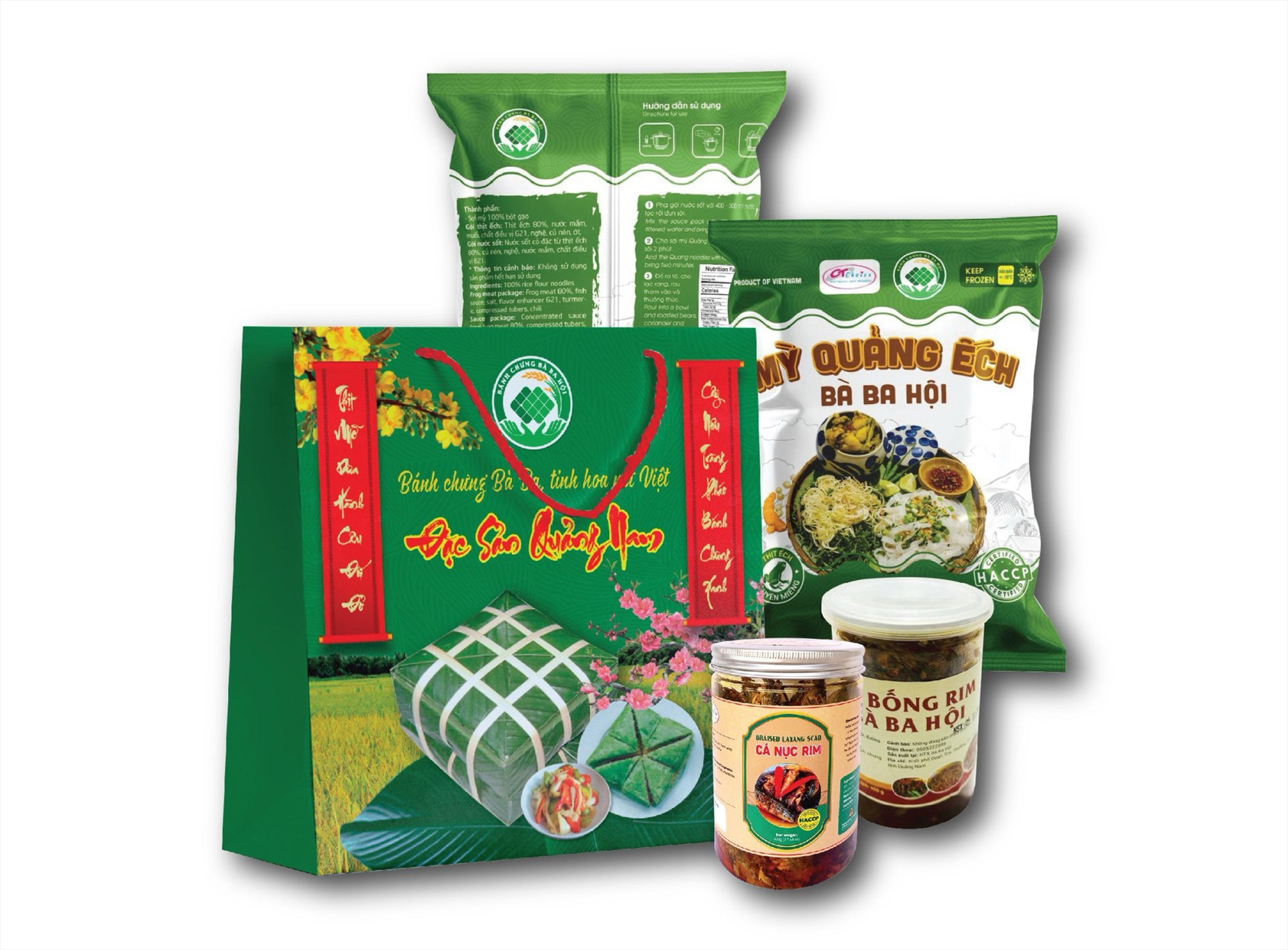 HTX Sản xuất nông sản thực phẩm Bà Bà Hội (Tam Kỳ) hiện có nhiều loại sản phẩm. Ảnh: HTX