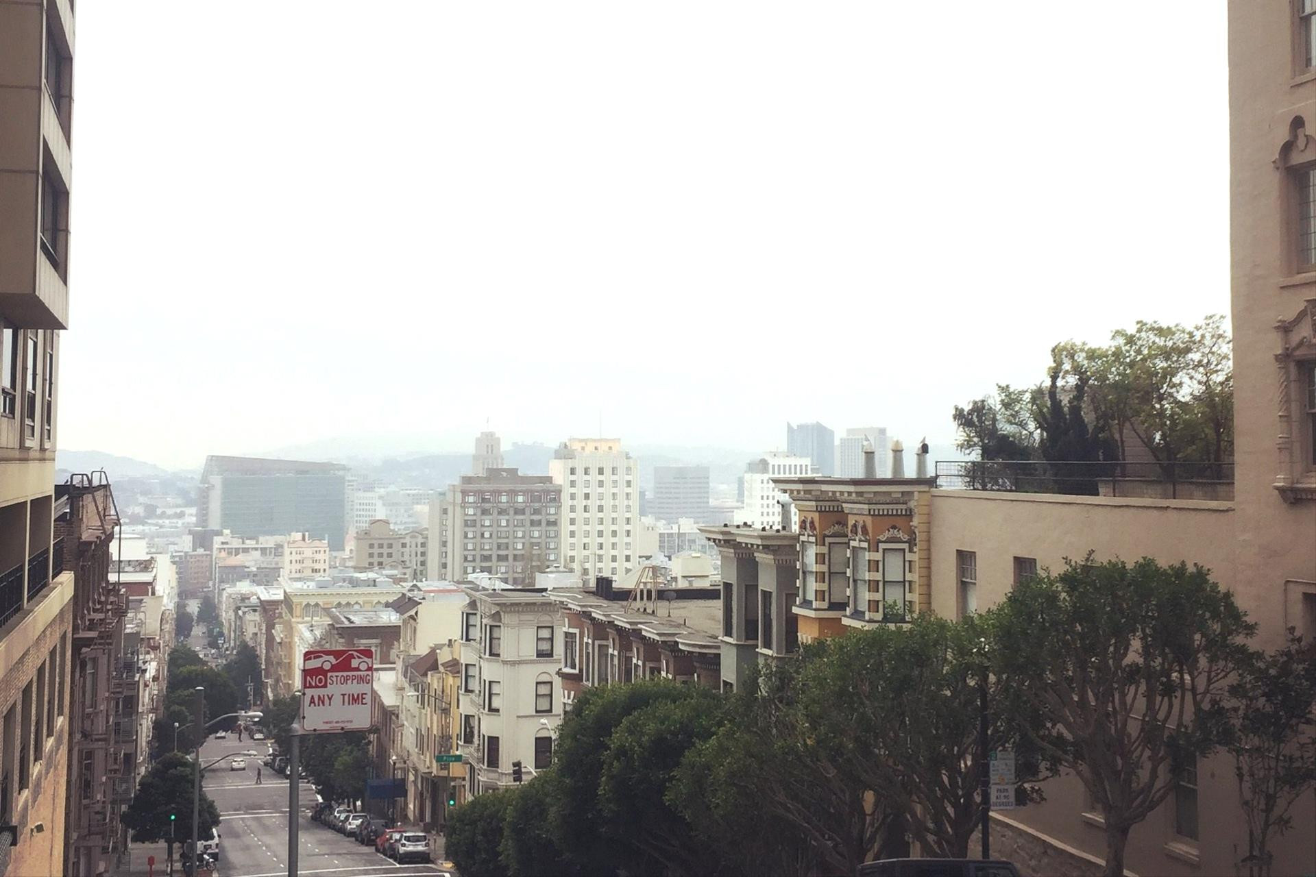 Thành phố San Francisco mờ sương. Ảnh: M.Đ