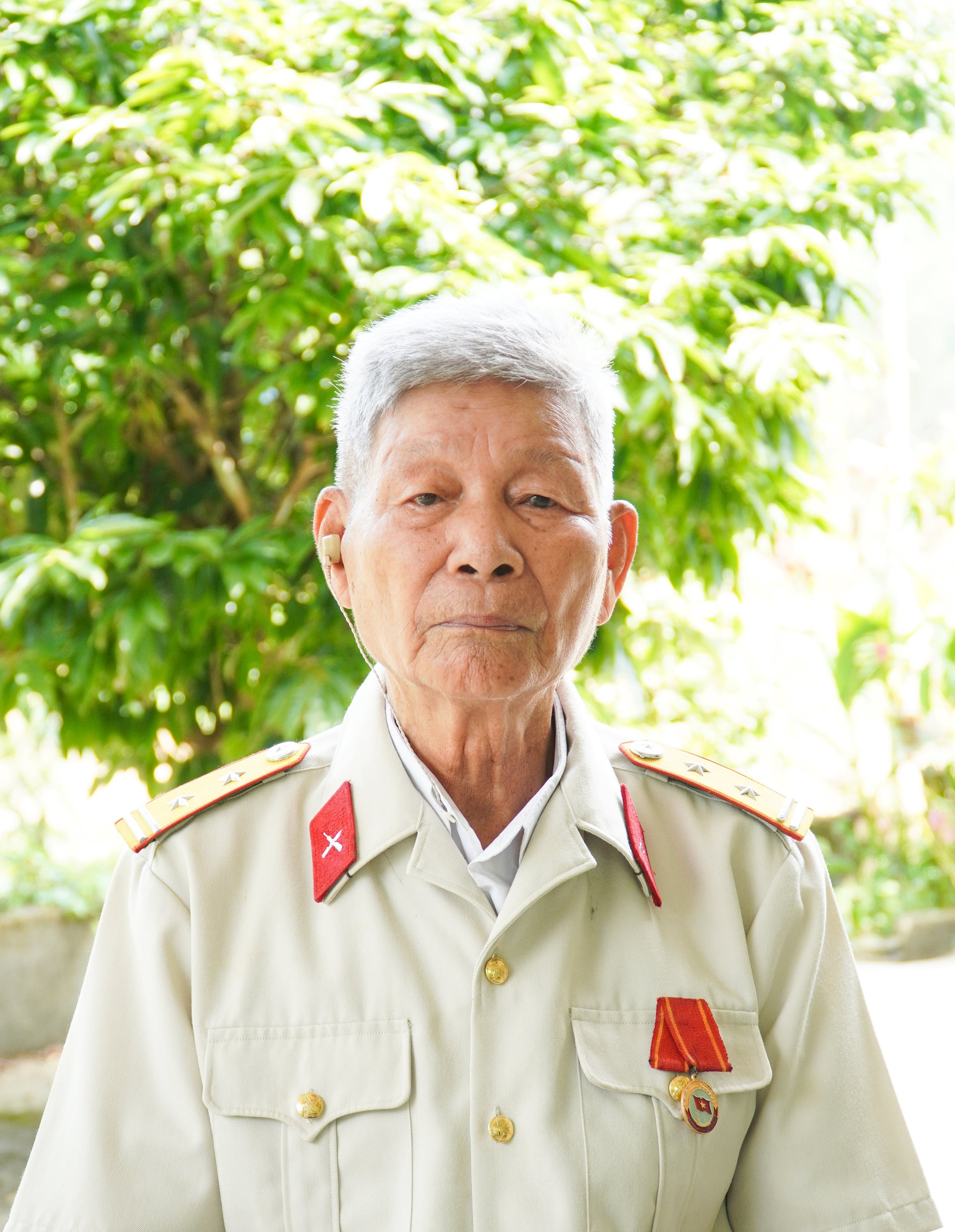 Ông Trần Ngọc Quế (94 tuổi, thôn An Lâu, xã Tam Lãnh, Phú Ninh). Ảnh: H.Q