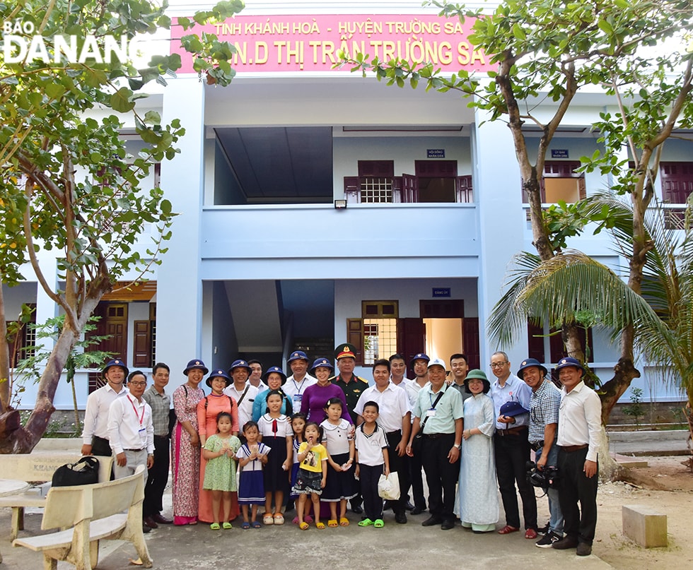 Trụ sở thị trấn Trường Sa. Ảnh: TRIỆU TÙNG