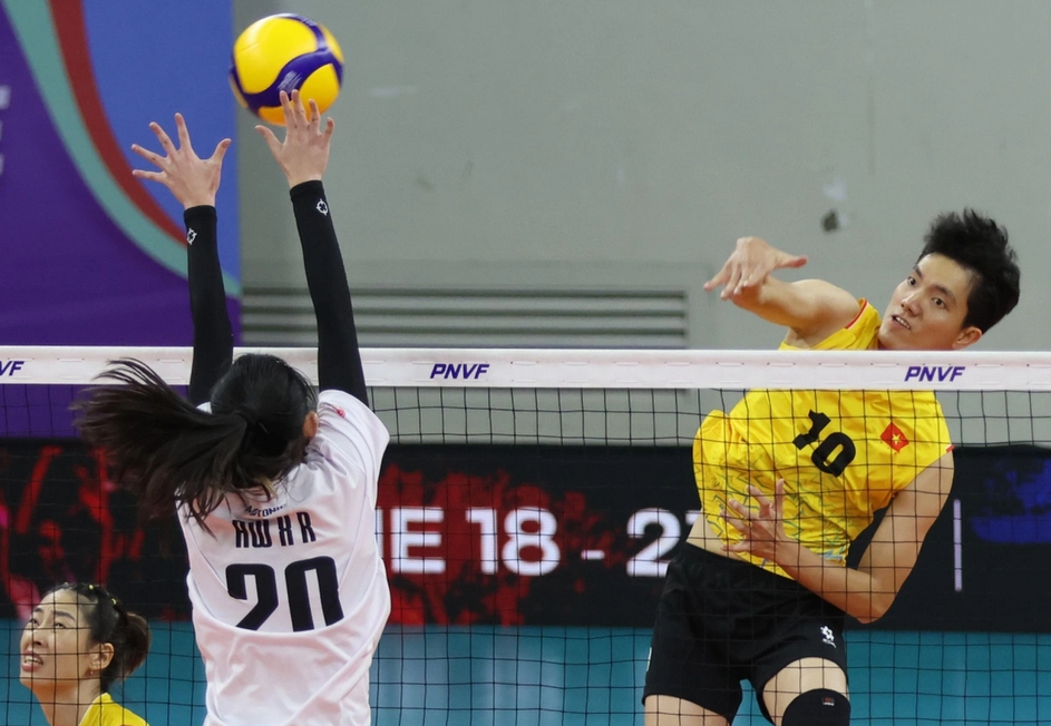 Vượt qua Kazakhstan, Việt Nam bảo vệ thành công chức vô địch AVC Challenge Cup. Ảnh: AVC