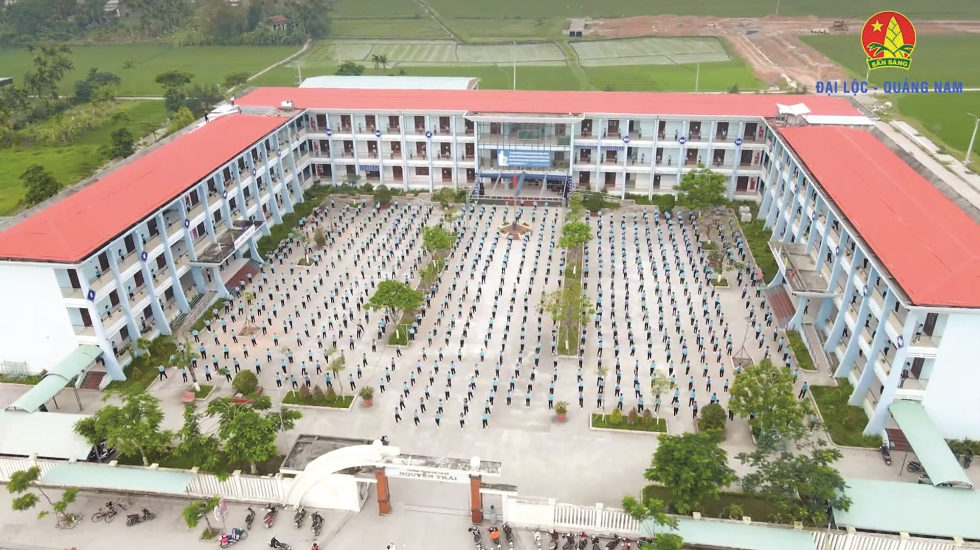 Trường THCS Nguyễn Trãi hiện diện nơi vị trí mới.