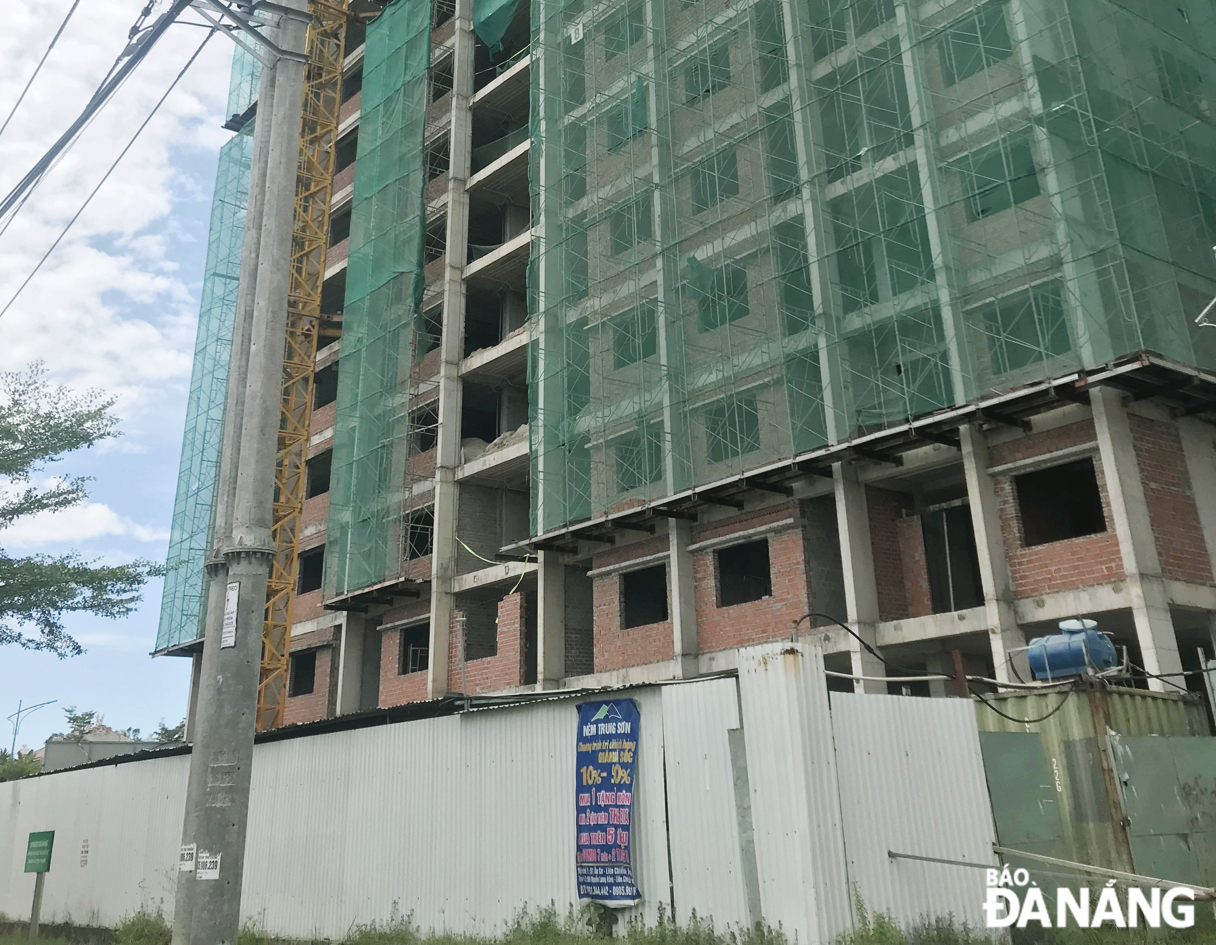 Dự án khu chung cư nhà ở xã hội Khu công nghiệp Hòa Khánh.  Ảnh: KHÁNH HUYỀN