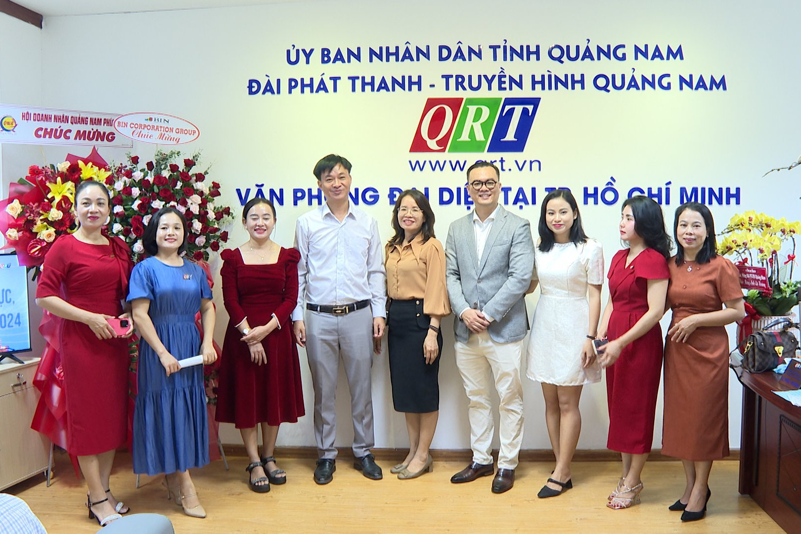 Cán bộ, nhân viên Đài Phát thanh - truyền hình Quảng Nam tham quan Văn phòng Đại diện tại phía TP.Hồ Chí Minh