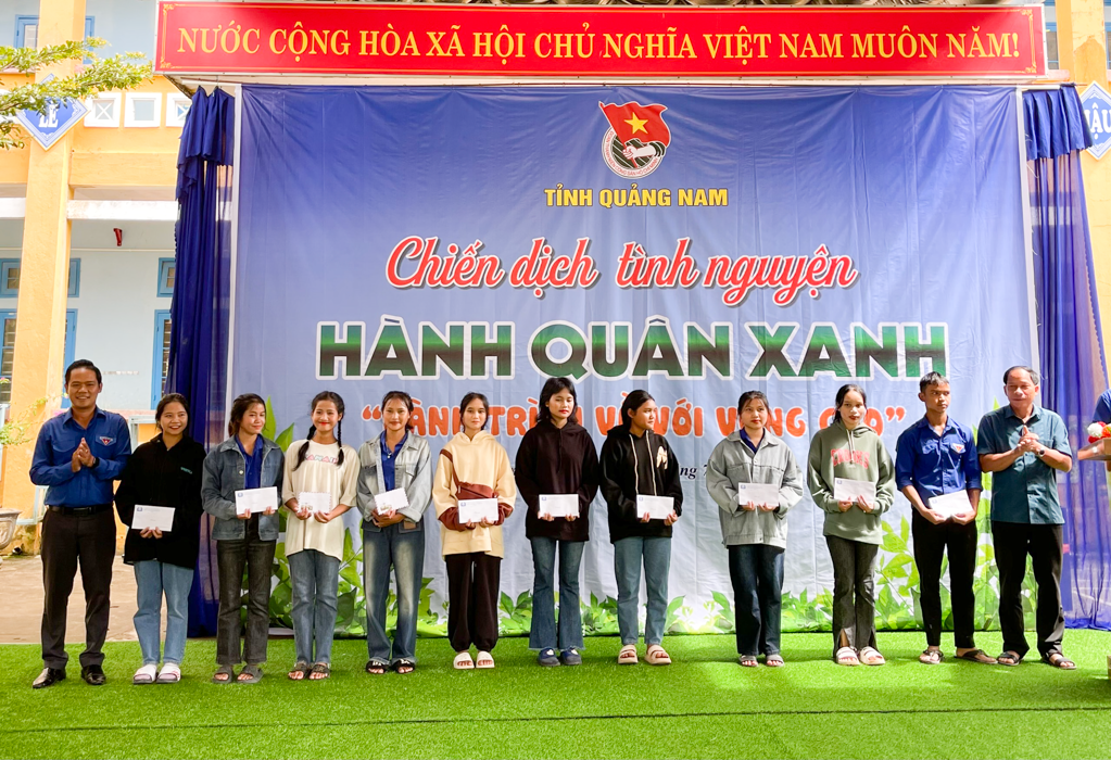 Tỉnh đoàn Quảng Nam tổ chức chiến dịch tình nguyện tại xã Trà Nam