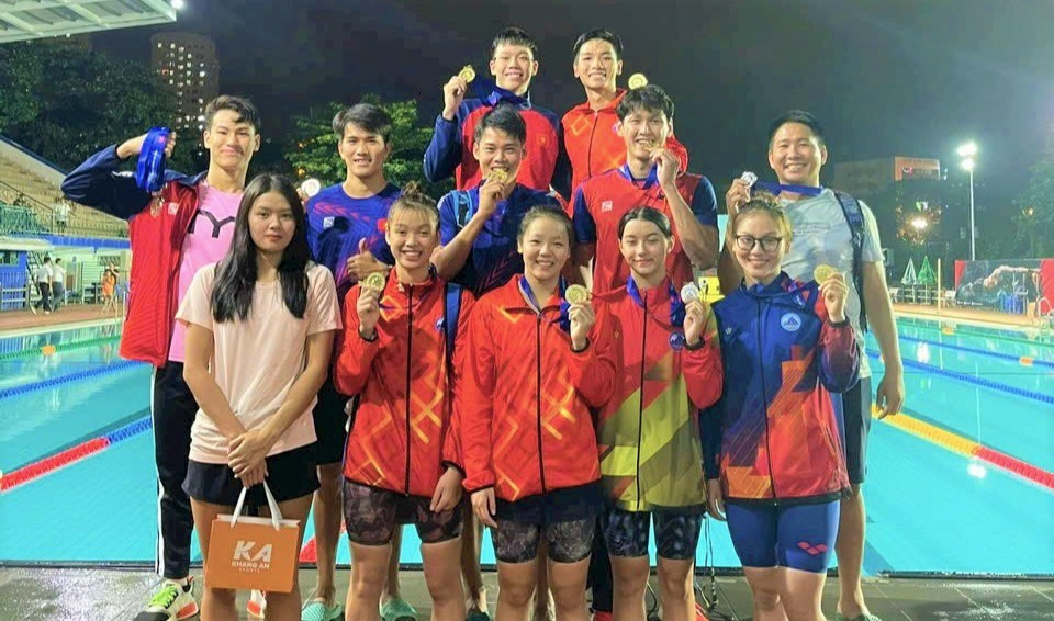Đội tuyển bơi Đà Nẵng được tạo điều kiện tốt trong tập luyện, thi đấu, liên tiếp gặt hái thành công tại các giải vô địch quốc gia. Ảnh: P.N