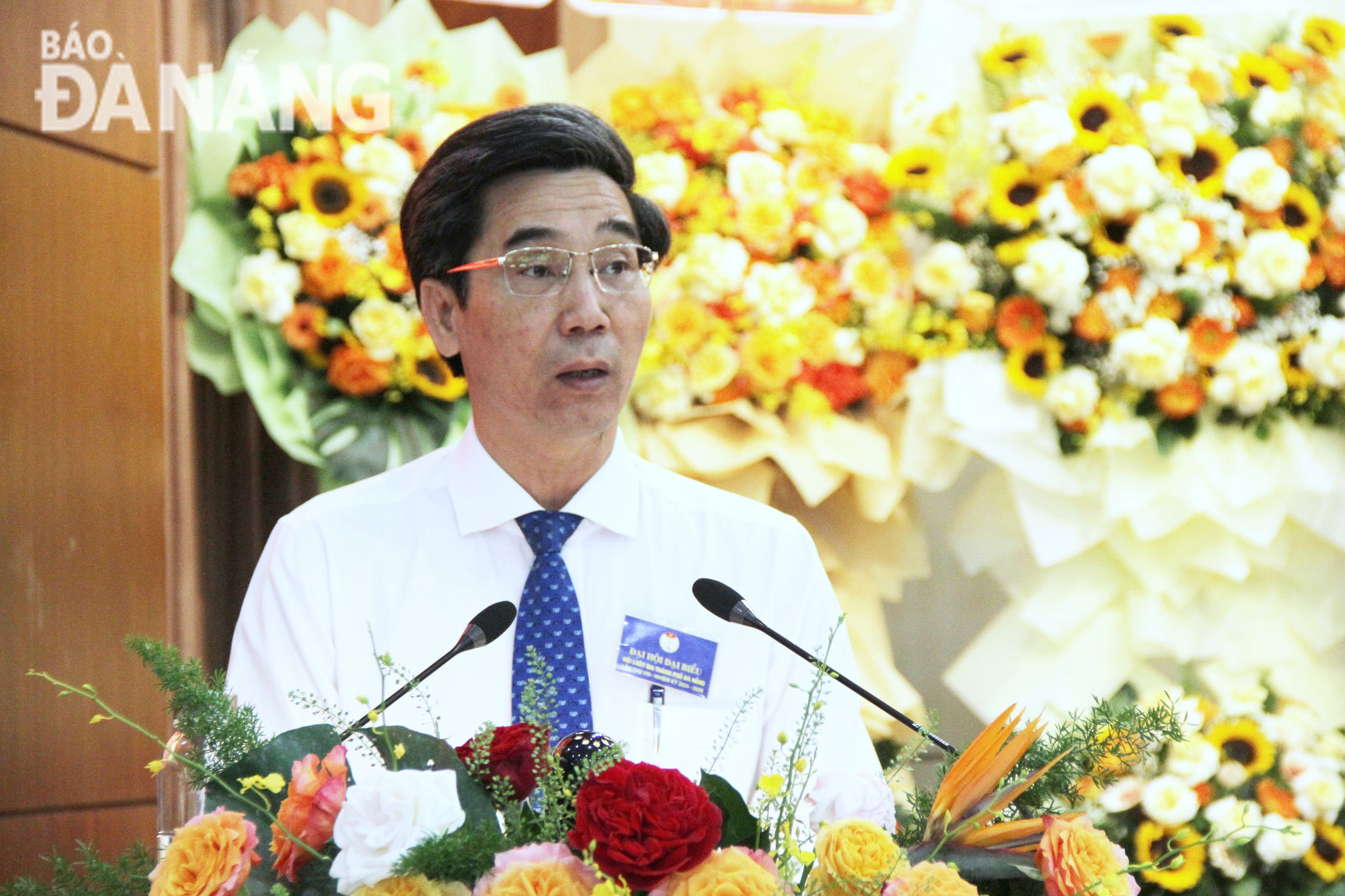 Phó Chủ tịch UBND thành phố Trần Chí Cường phát biểu chỉ đạo tại đại hội. Ảnh: L.P