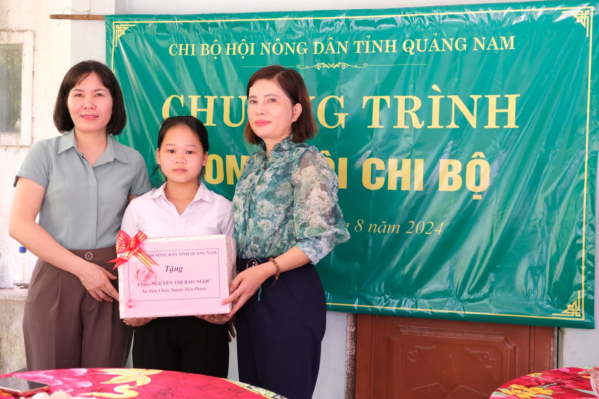 Cháu Nguyễn Thị Bảo Ngọc - học sinh lớp 7, xã Tiên Châu, huyện Tiên Phước 