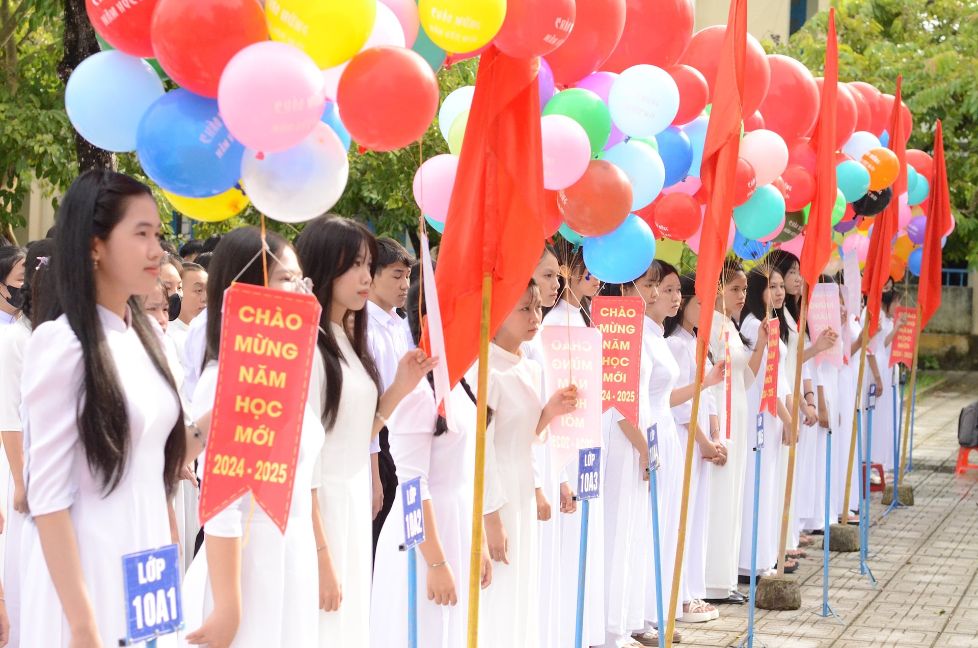 Tiên Phước có gần 16 nghìn học sinh bước vào năm học mới 2024 - 2025. Ảnh:N.HƯNG