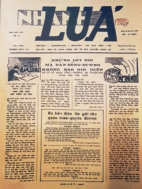 Báo Nhành Lúa, số ra ngày 5.2.1937, vận động mọi người đi “đón Gô Đa”