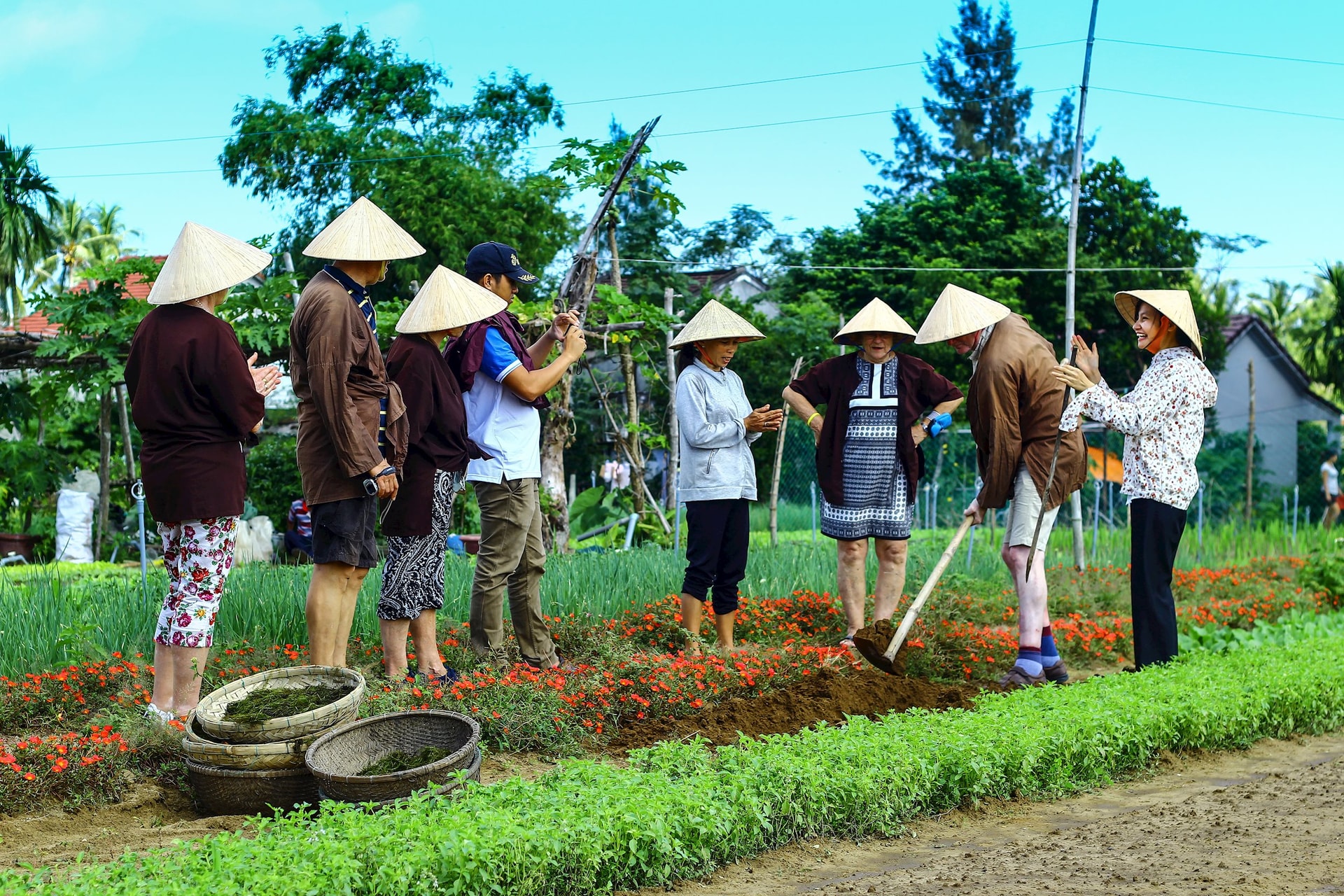 One-day-farmer tour at Tra Qu