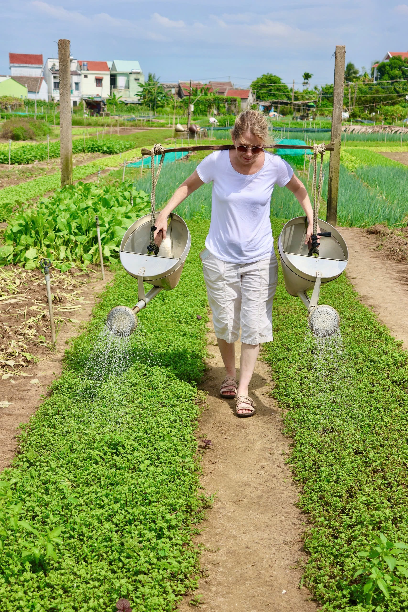 Vegetable-watering experience