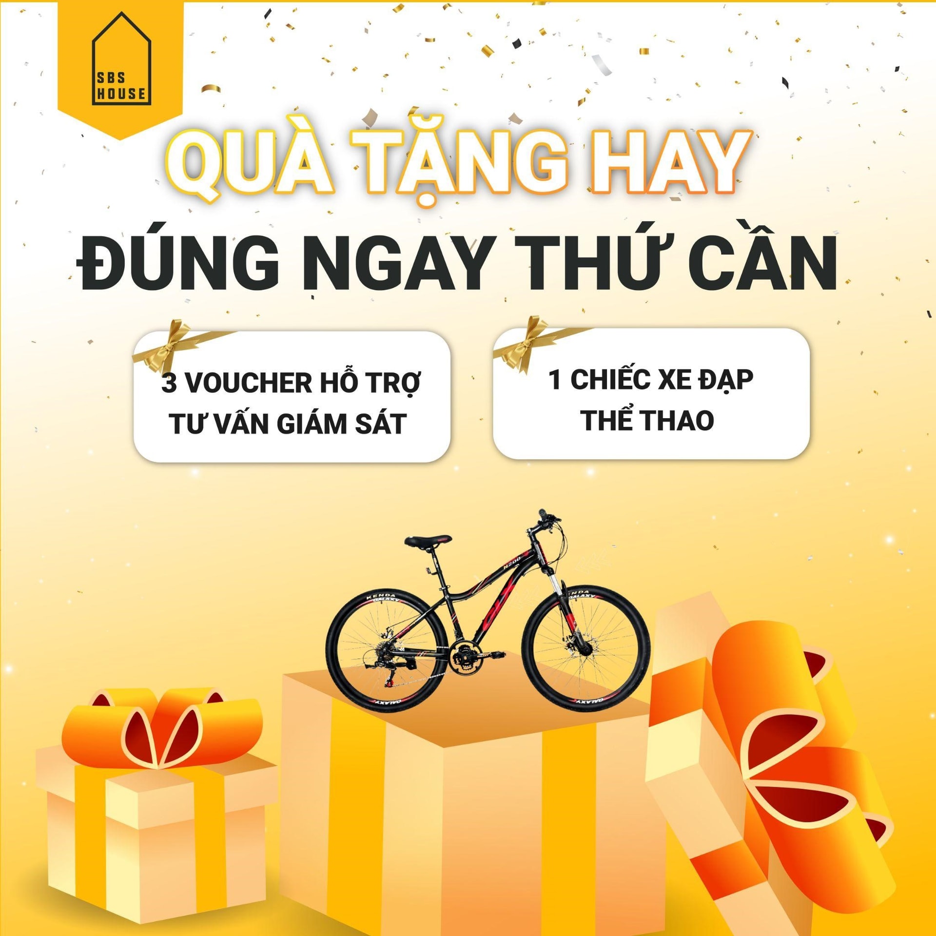 Chiến dịch Xây nhà dễ dàng kèm những quà tặng hấp dẫn.