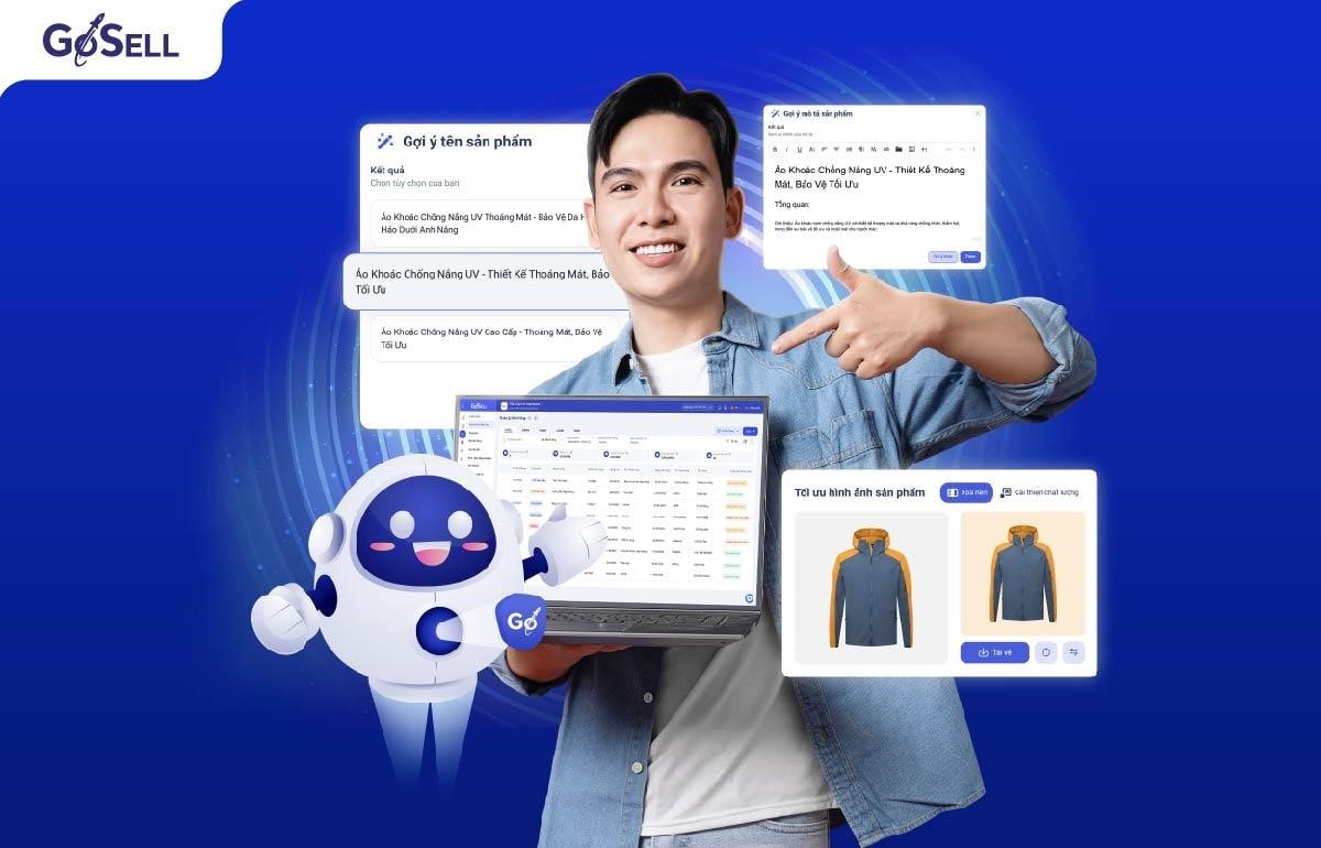 Trợ lý thông minh GoAI - Bước đột phá mới trong hệ sinh thái bán hàng đa kênh GoSELL