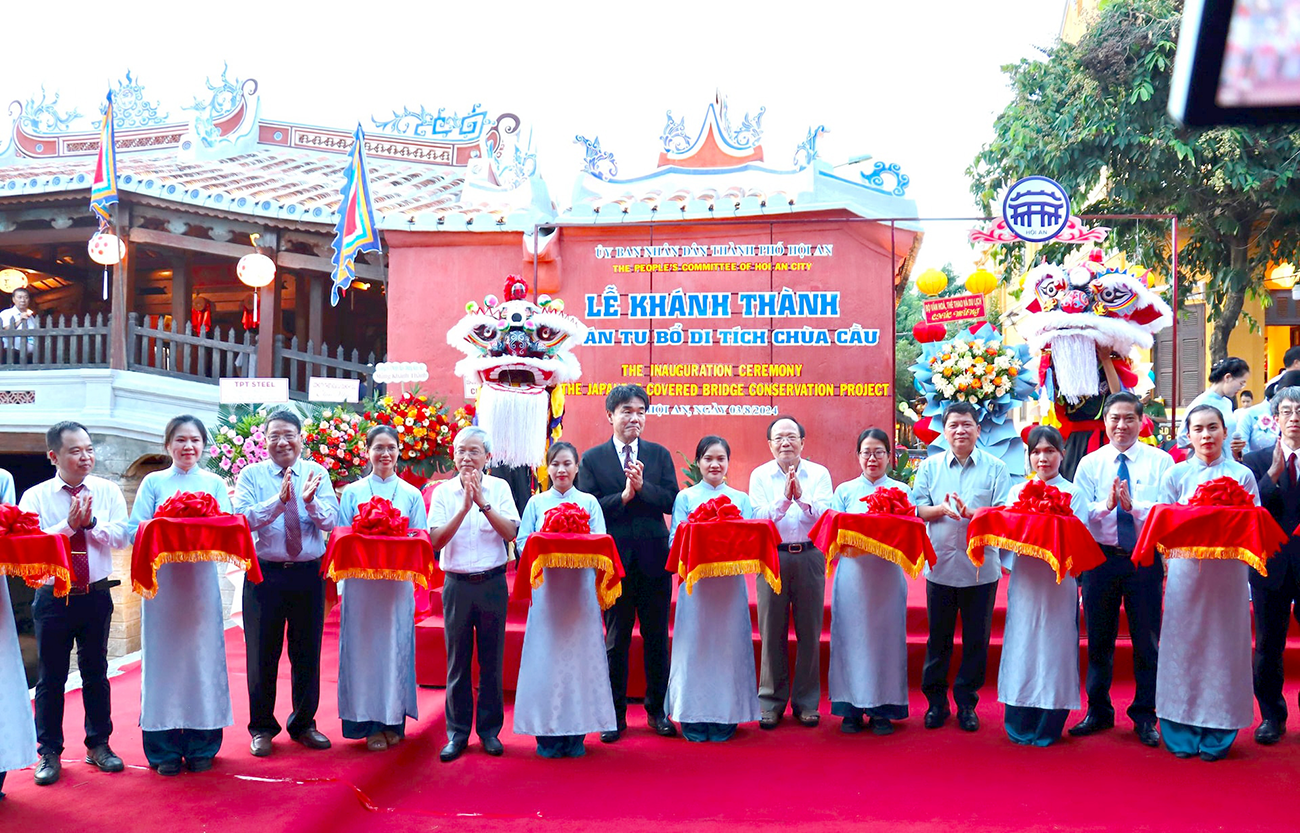 JICA hỗ trợ Hội An trùng tu Chùa Cầu. Ảnh H.Q