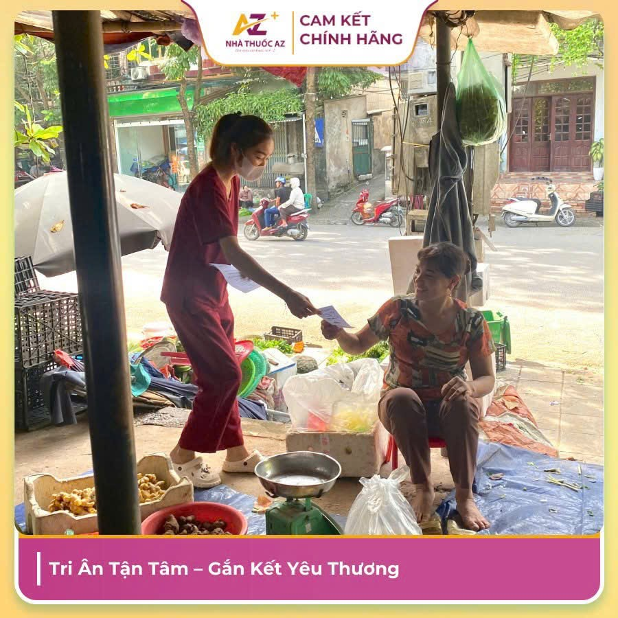Nhà thuốc AZ chú trọng chăm sóc sức khỏe cho người dân tại địa phương.